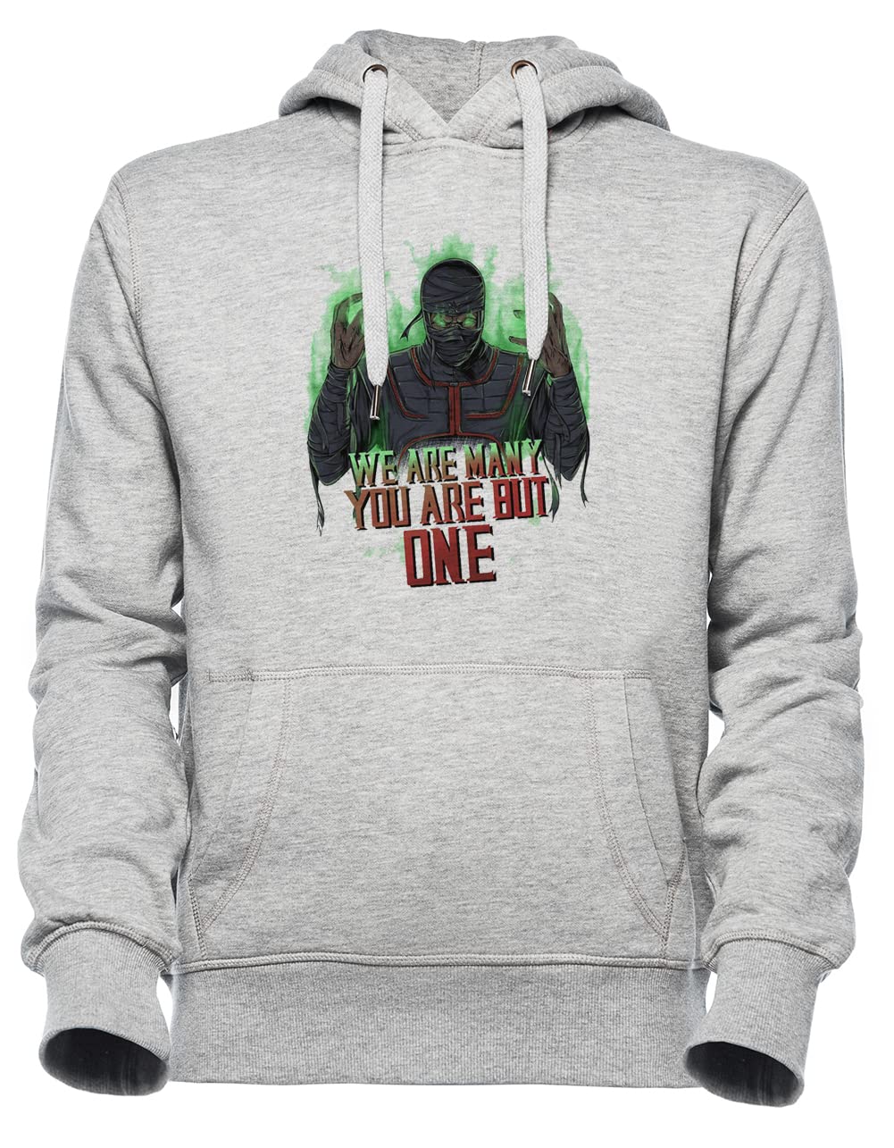 Luxogo Ermac Unisexo Gris Sudadera con Capucha Hombre Mujer Unisex Grey Hoodie Men's Women's