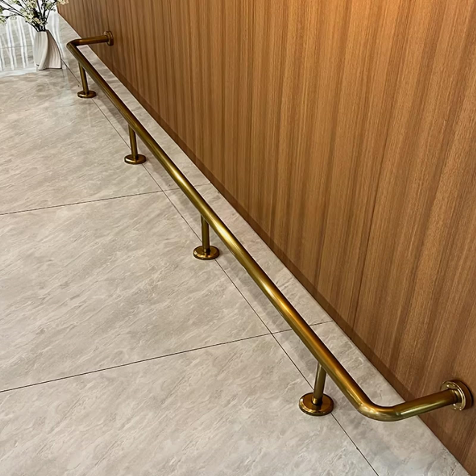 IvyLoutish Rustproof 4.2ft Bar Foot Rail Kit - Durable Footrest Support Rod for Home Bars, Restaurants, Breweries & Taprooms - Ideal for Loft Counter Installations