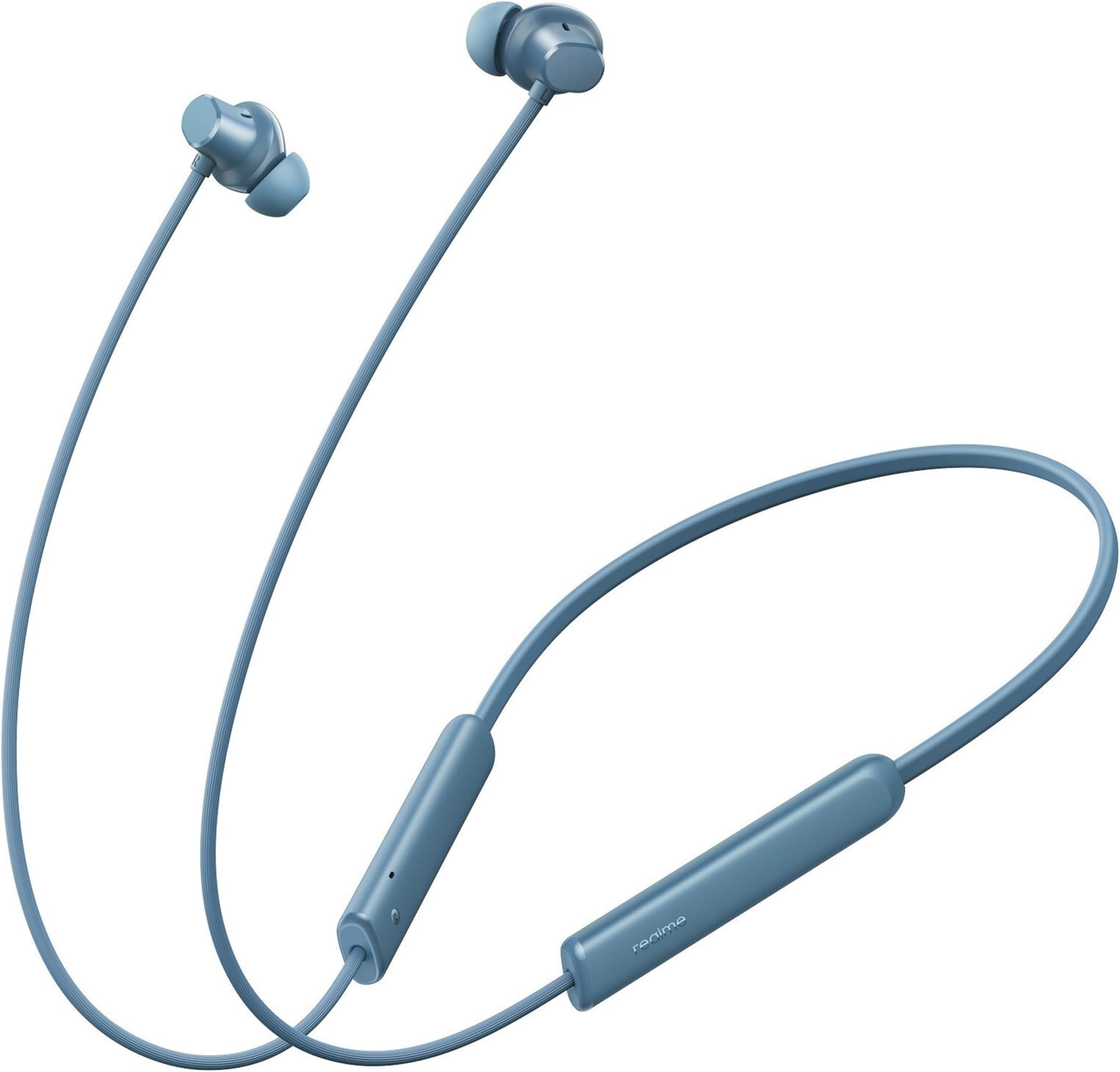 realme Buds Wireless 5 Lite in Ear Bluetooth Neckband with 12.4 mm Dynamic Bass Boost Driver,Upto 35 Hours Playback,45ms Low Latency,IP55 Dust & Water Resistant, Bluetooth V5.4 (Haze Blue)
