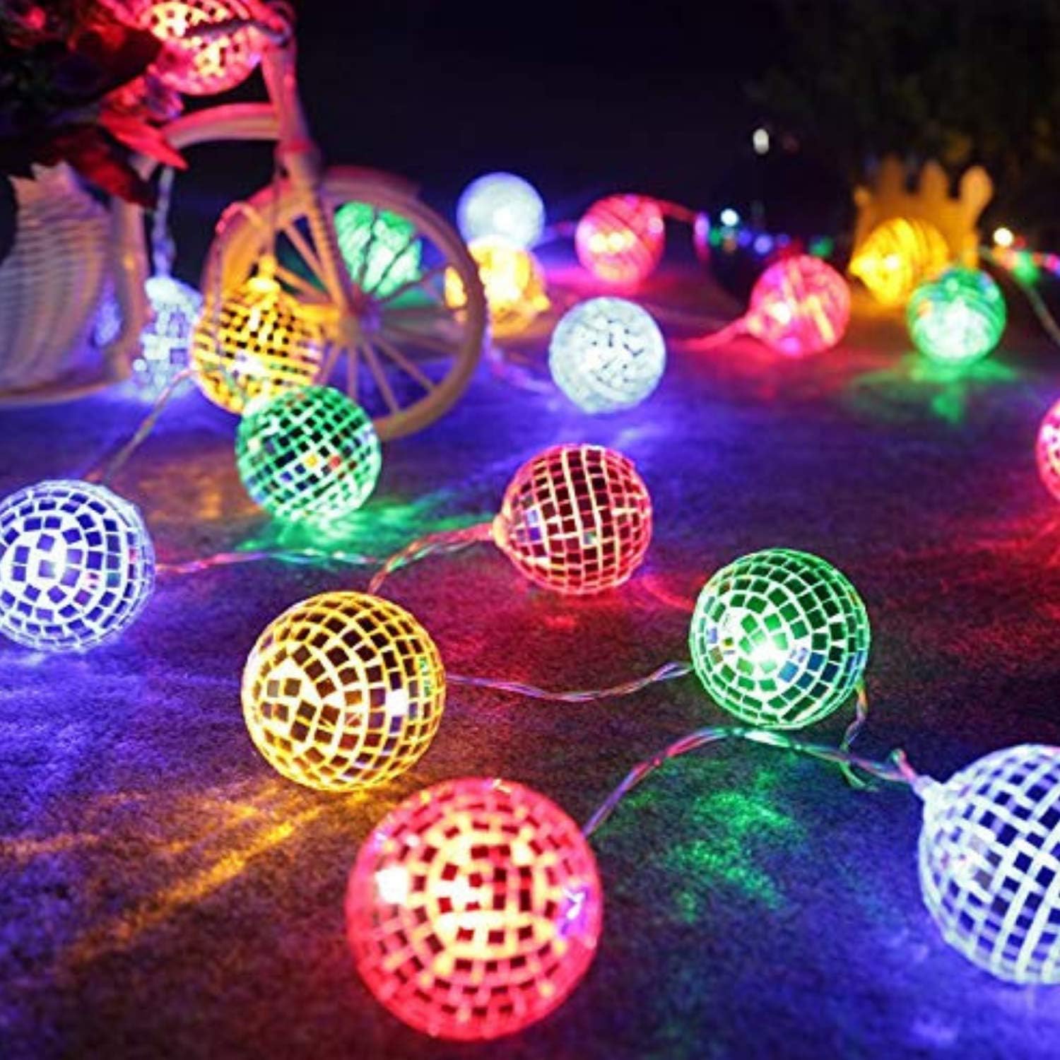 MANSAA Lights for Decoration | 18 Months Warranty, 20 Balls | Fairy Lights for Room Decoration, Led Lights for Decoration, Decoration Light, String Lights with 2 Mtr Length (Multicolor, Pack of 1)