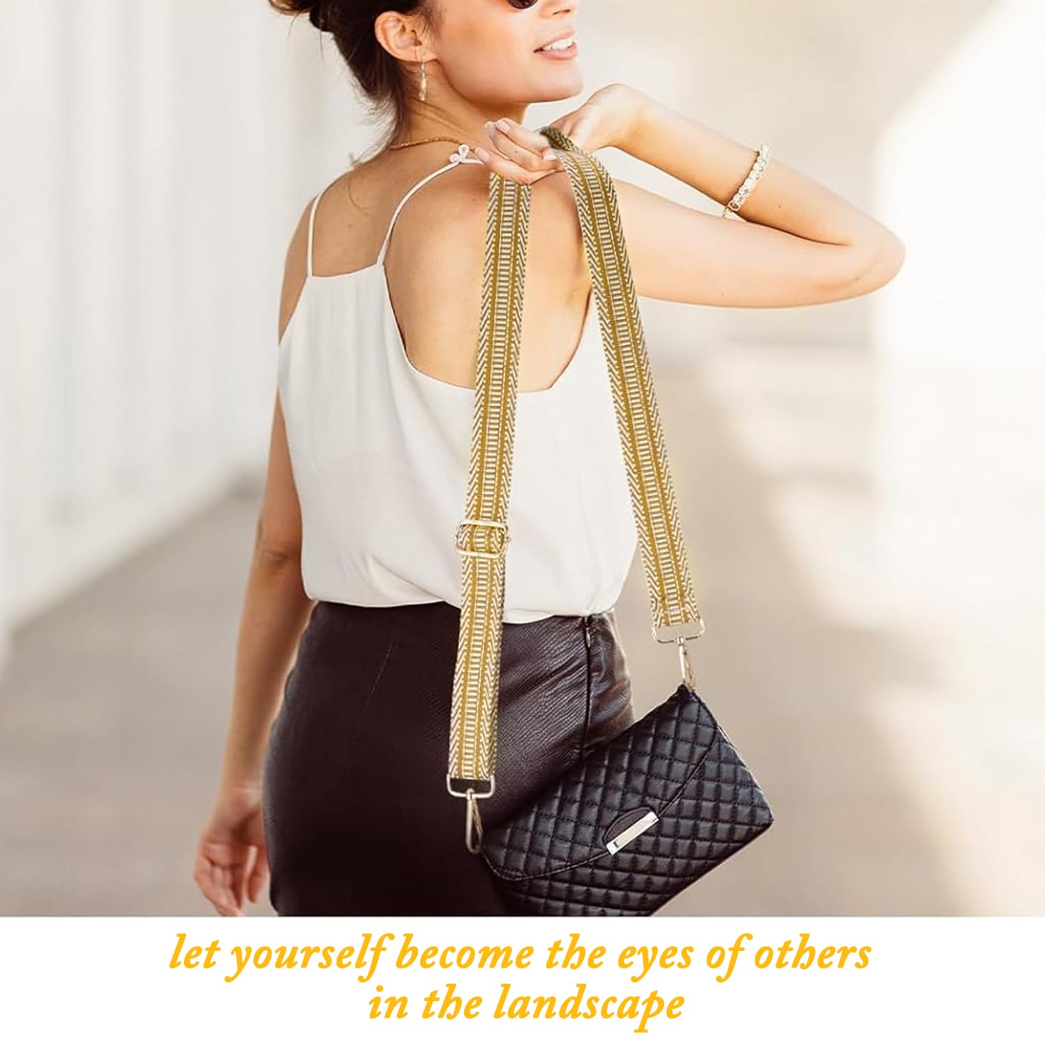 Tracolla Regolabile Per Borse - Larghezza 5 Cm, Lunghezza 80-130 Cm, In Tessuto, Unisex - Foto 4