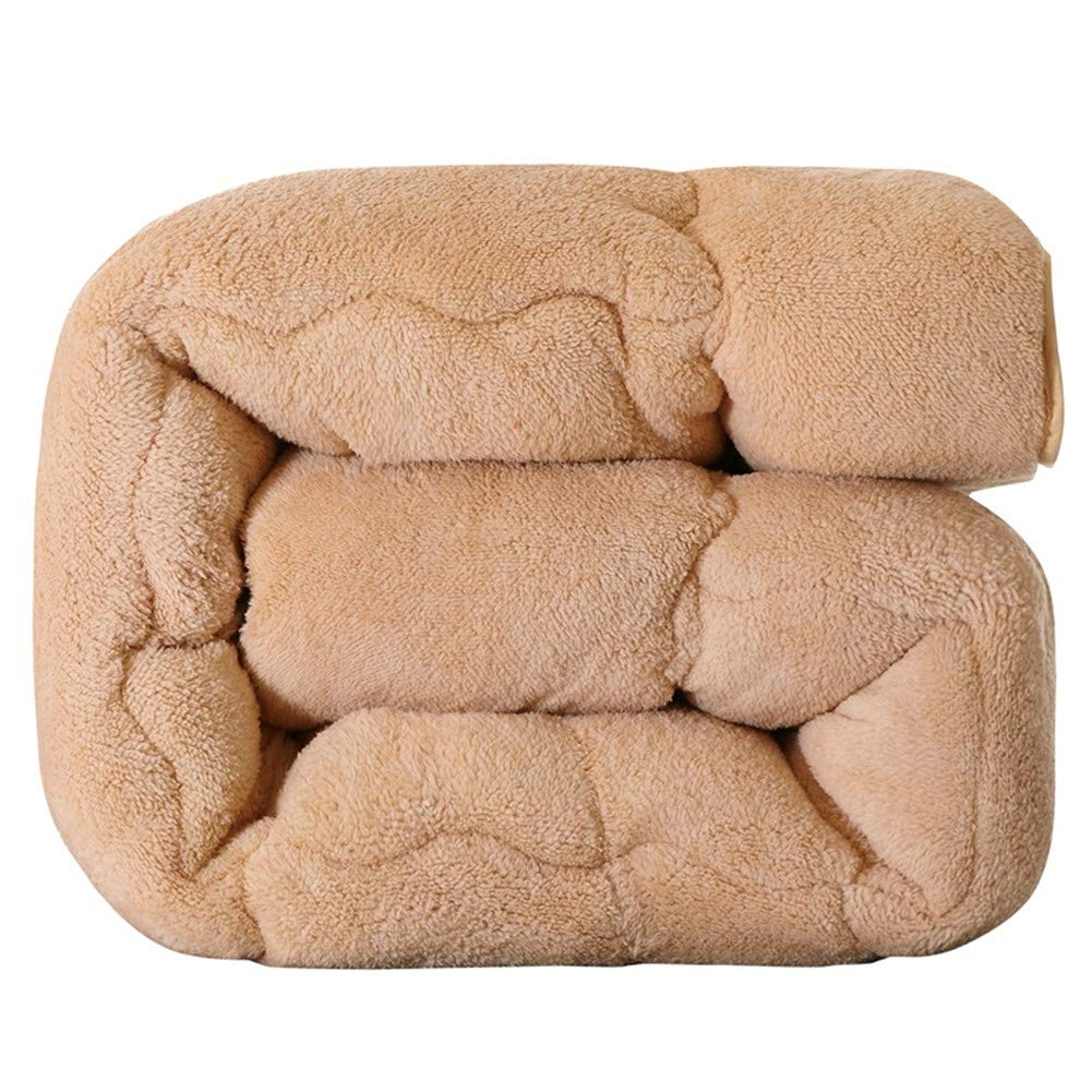 Trapunta Invernale Pesante In Cashmere E Pile Di Agnello, 150x200 Cm, 2.6 Kg, Rosa, Con Doppio Fronte AB