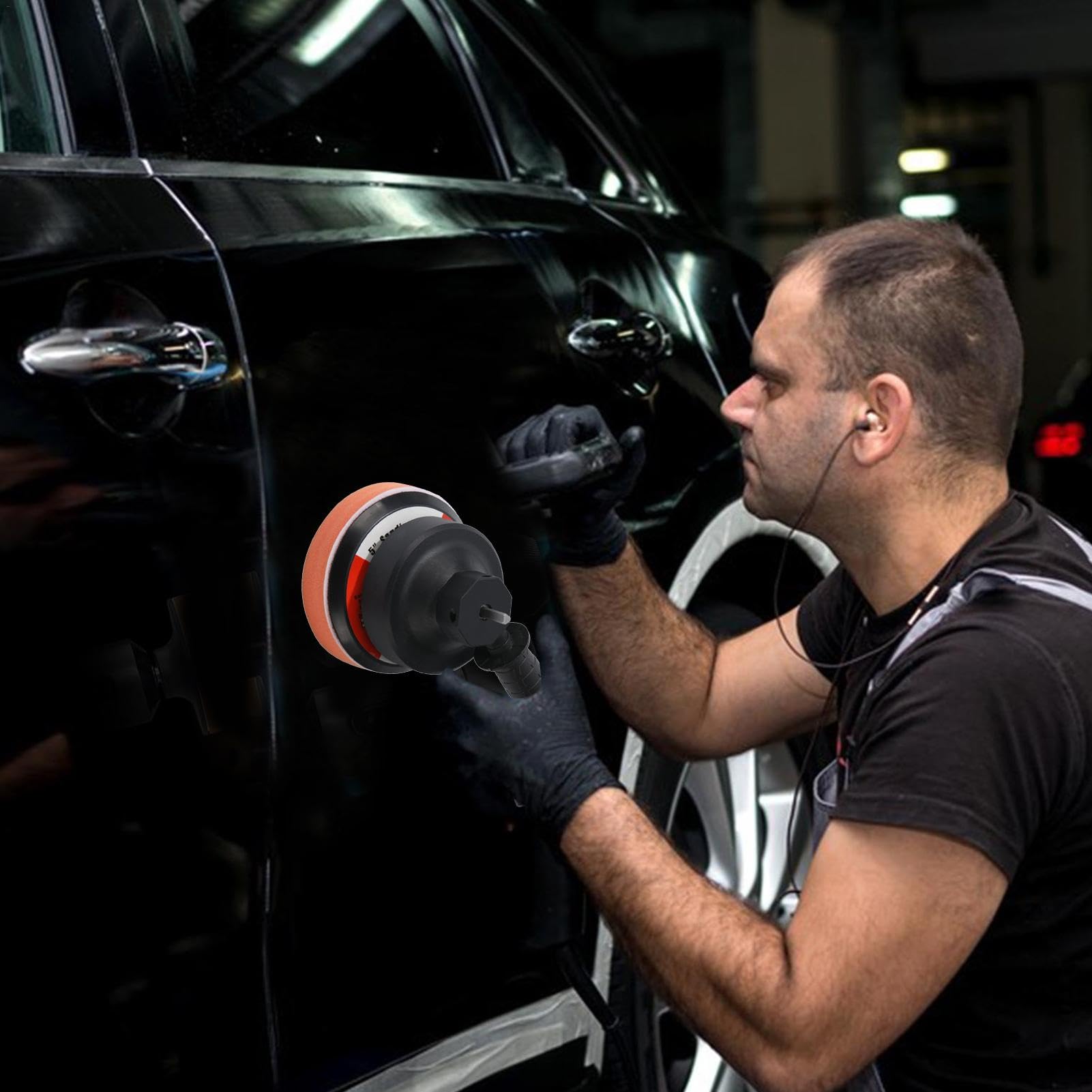 Máquina pulidora de automóviles,Pulidora de automóviles inalámbrica,Pulidora eléctrica rotativa para coche - Máquina pulidora silenciosa con mango desmontable, kit de máquina pulidora para pulir y enc
