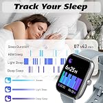 Smart Watch for Men Women with Bluetooth Call, Alexa Built-in, Heart Rate & Sleep Monitor, 1.83" DIY Dial Fitness Watch with 100+ Sport Modes, IP68 Waterproof, Compatible with Android iOS