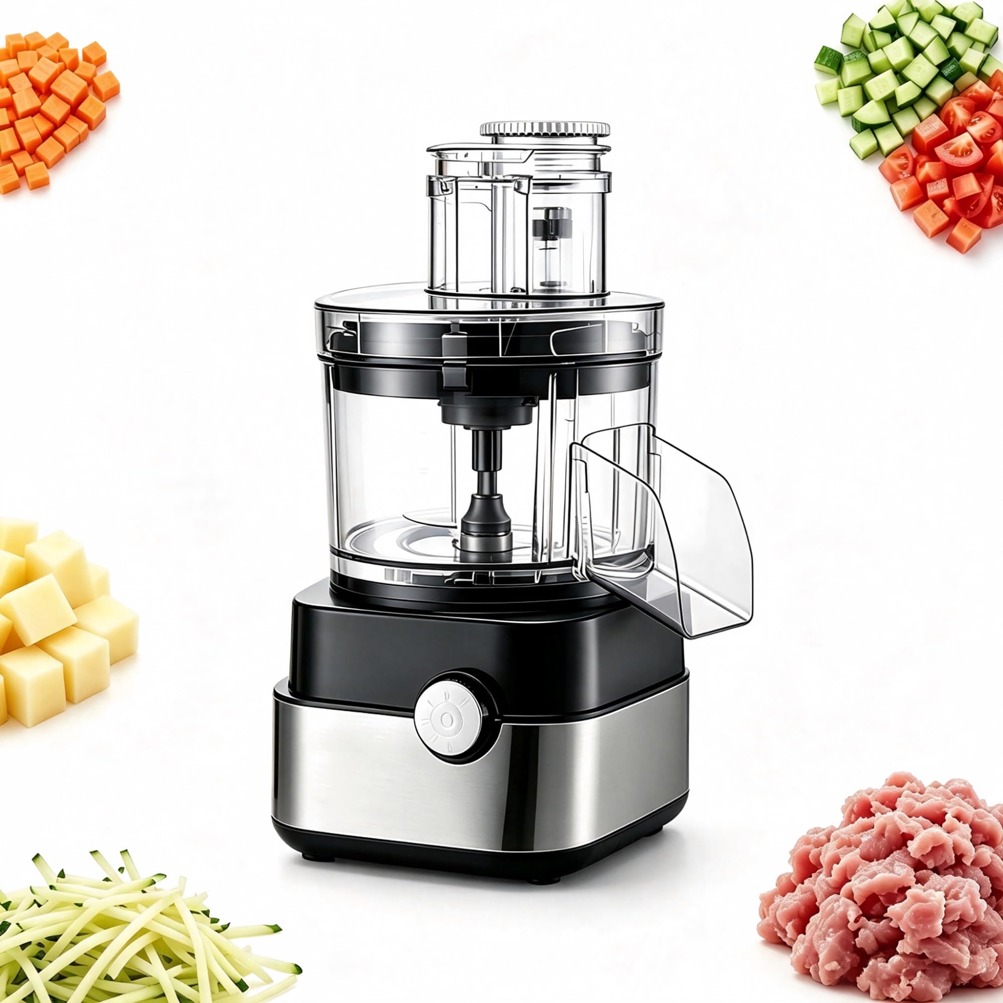 Picadora comercial de frutas y verduras