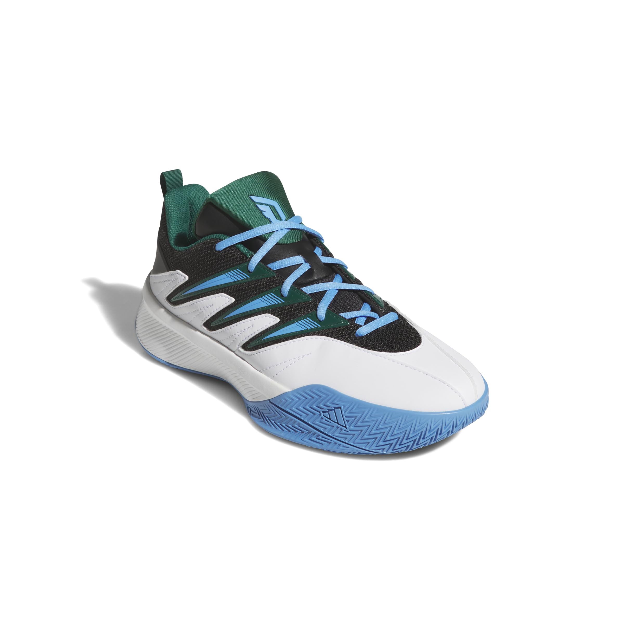 adidas Unisex Adulto Dame Certified 3, FTWR White/Collegiate Green/Blue Burst, 38 2/3 EU