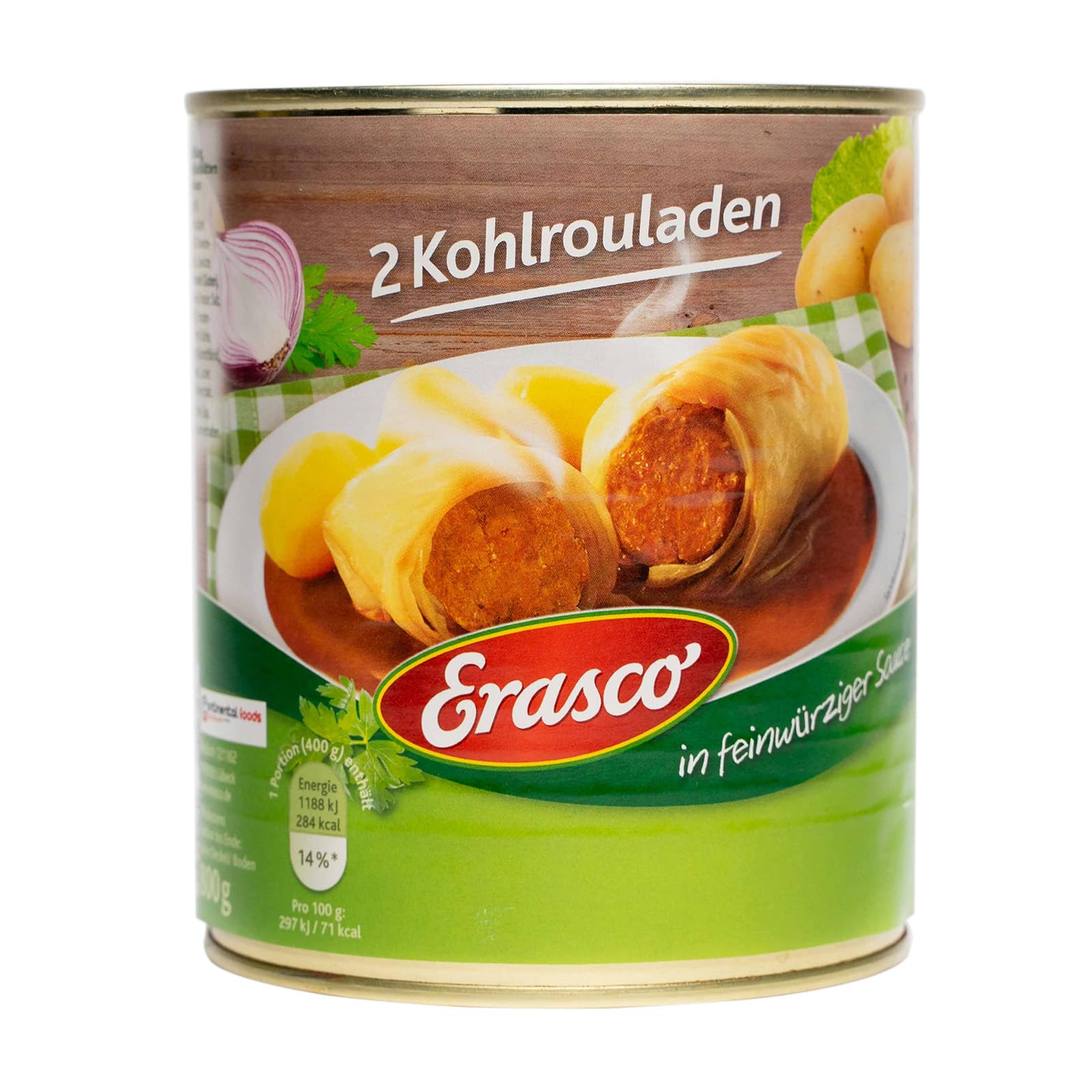 Zwei Kohlrouladen (800g) - In rund 5 Minuten fertig - Ohne Schnickschnack - Mit Hackfleisch vom Schwein - Einfach lecker