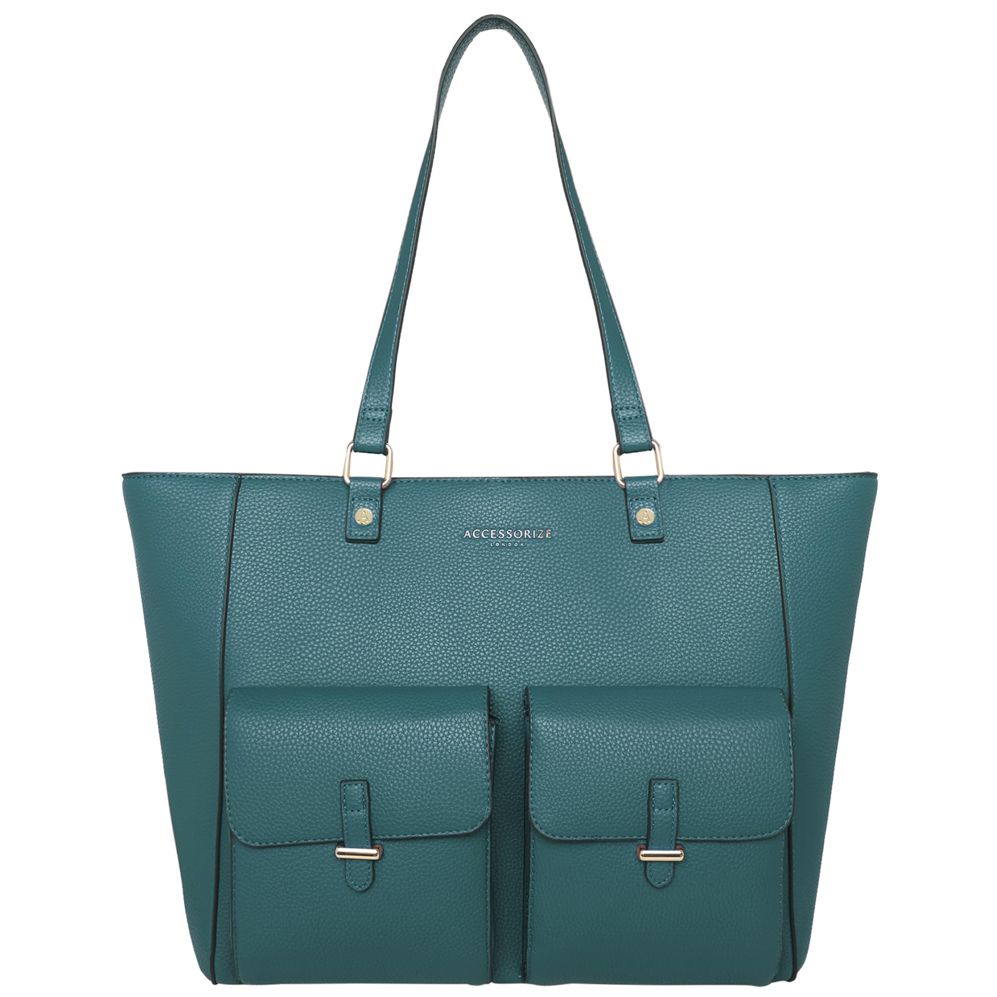 Accessorize London Womens Dana Blue Tote Bag | Stylish Shoulder Bag|Hand Bag with Zip for Casual|Office|College|Travel Use (B0CPJFVT3C) Amazon Price History, Amazon Price Tracker