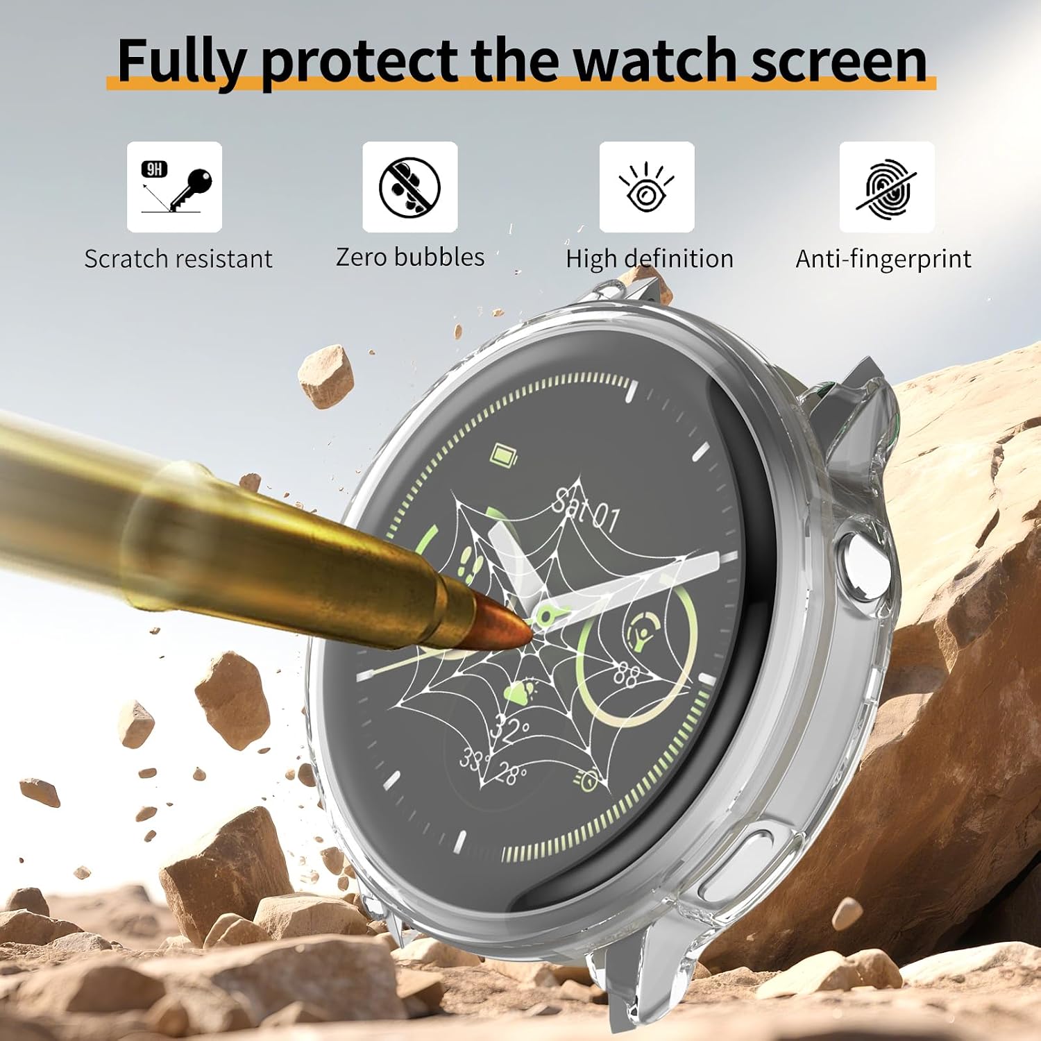 4 Pack Soft TPU Screen Protector Case for Garmin Venu 4 41mm image 3