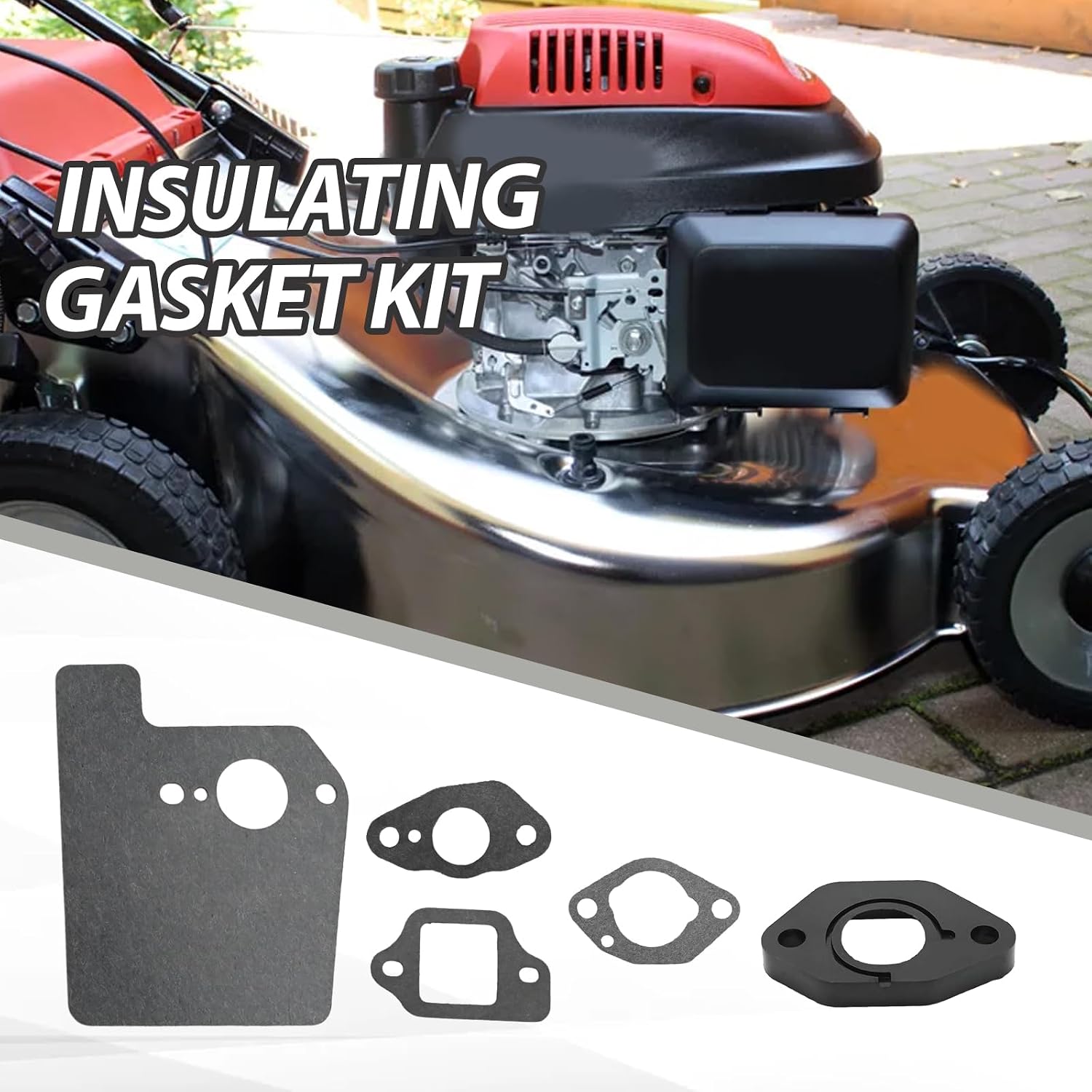 EATAKWARD 2 Sets 19651-Z0L-000 Carburetor Insulator Gasket Kit, Replacement for Honda GCV160 GCV160A GCV160LA GCV160LAO GCV160LE Engines, Replaces 16211-ZL8-000
