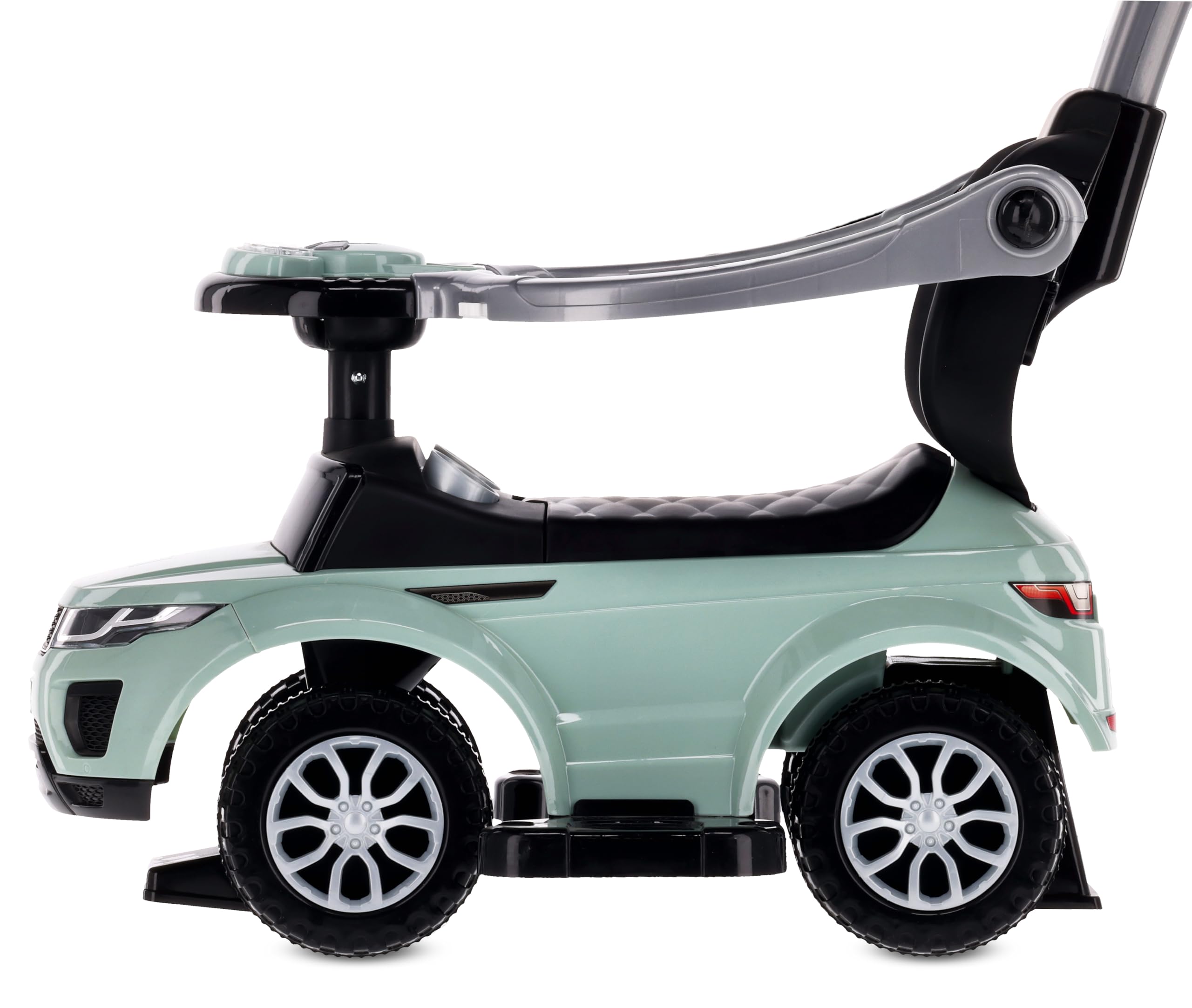 4in1 Kinderauto Rutschauto ab 1 Jahre und Schiebeauto mit Hupe und Musik, Rutschauto mit Stauraum unter dem Sitz, Spielzeugauto ab 1 Jahren (Salbei)