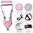 IULONEE Baby Walking Harness Breathable Handheld Kids Toddler Helper Assistant Adjustable Infant Walker Help Baby Walk Stand Up Child Learning Belt for 8-24 Month Old Babies Activity (Pink)