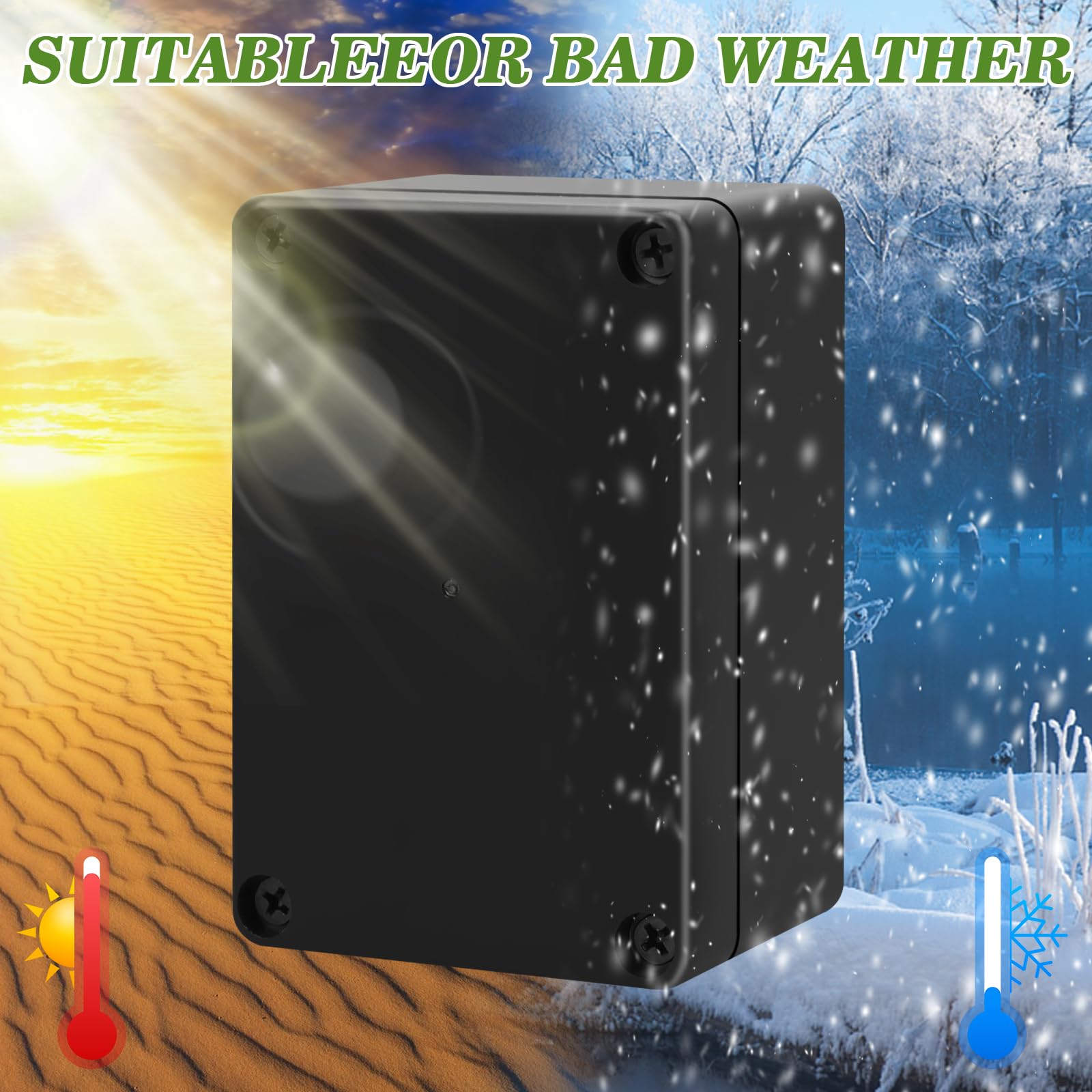 2 Piezas Caja de Conexiones Impermeable IP65 Caja Estanca Exterior de Plástico 100X68X50MM con 8 Prensaestopas y Destornillador para Instalaciones Eléctricas