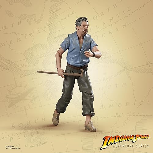 Vista 5 de Indiana Jones and The Dial of Destiny Adventure Series - Figura de acción Renaldo, figuras de acción de 6 pulgadas, juguetes para niños a partir