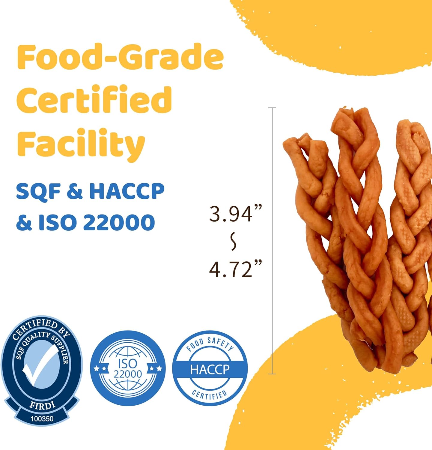 iPaw 5 Stock-Up Combo Turkey Dog Treats, All Natural Human Grade Dog Treat, Suitable for Training chew, Hypoallergenic, Rawhide Alternative, Braided Stick (Duck Liver)