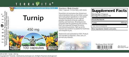 Miniatura 3 de Nabo - 450 mg (100 Cápsulas, ZIN 521967)