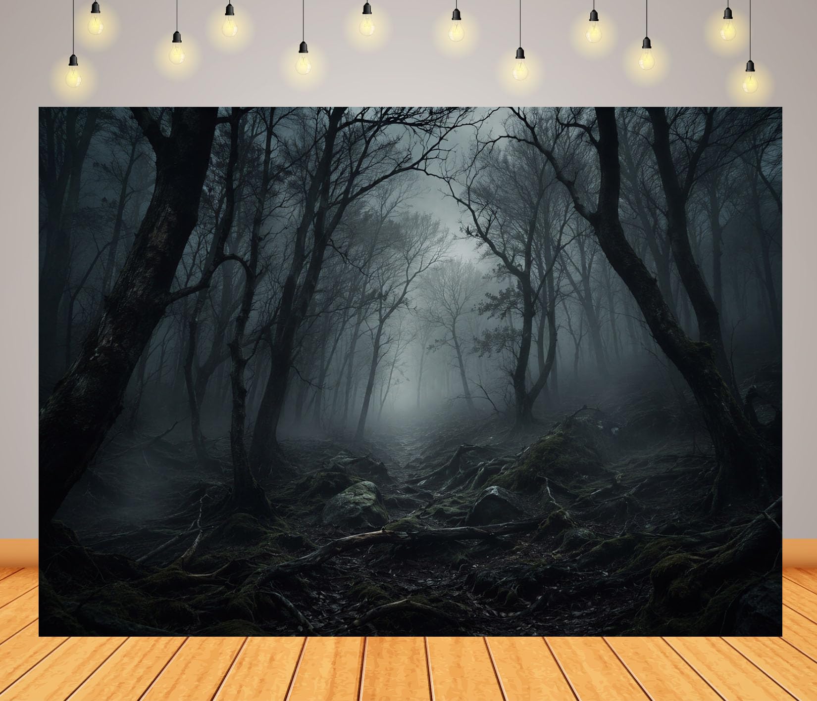 10x8FT (3x2.5m) Sentiero Foresta Alberi Spogli Sfondo Fotografico
