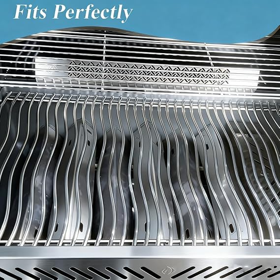 S8C011 (2-Pack) 17 3/4 Stainless Steel Solid Rod Cooking Grids Replacement for Napoleon Prestige PRO 500 Grills