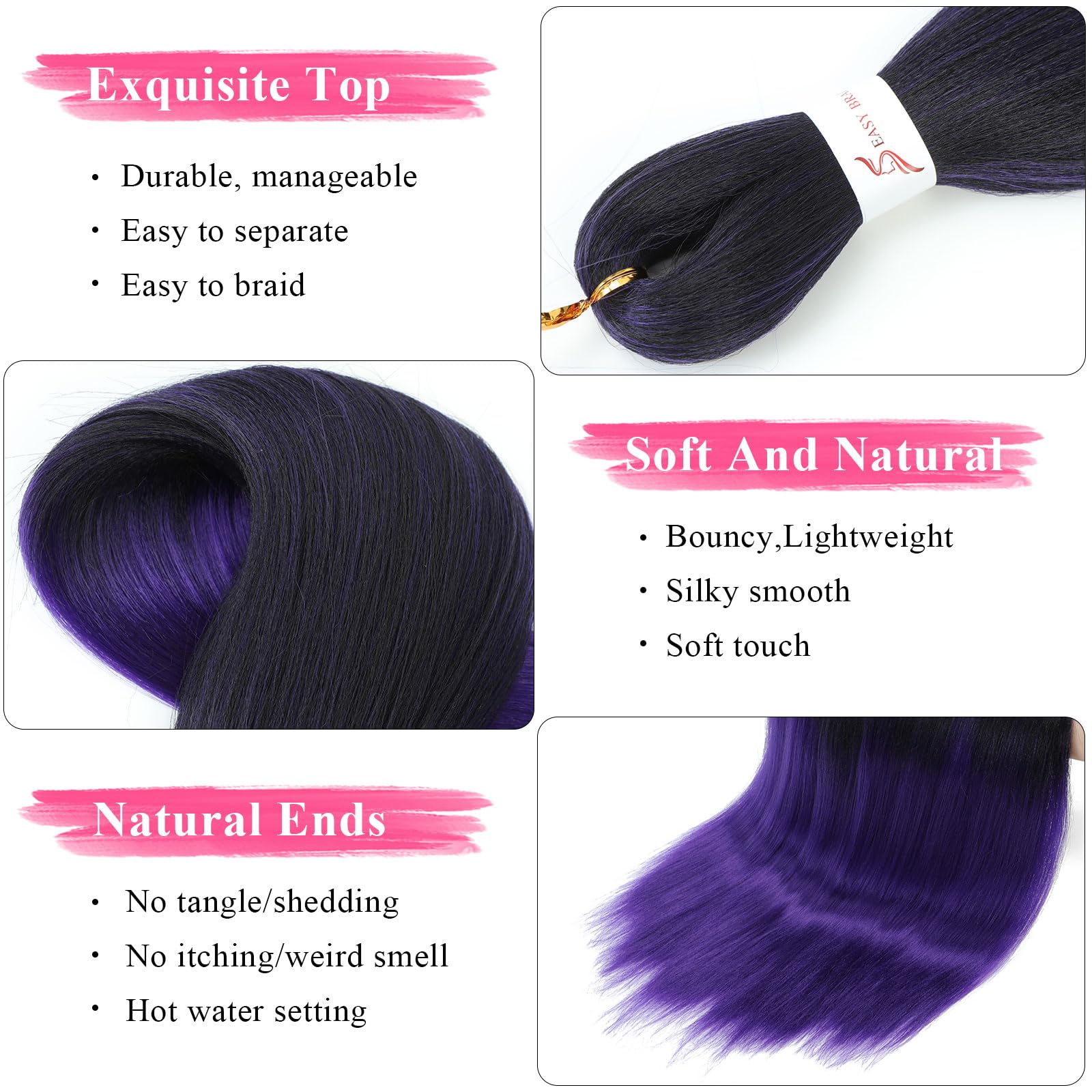 Easy Braid Pre stretched Braiding Hair Extensions - Image 4