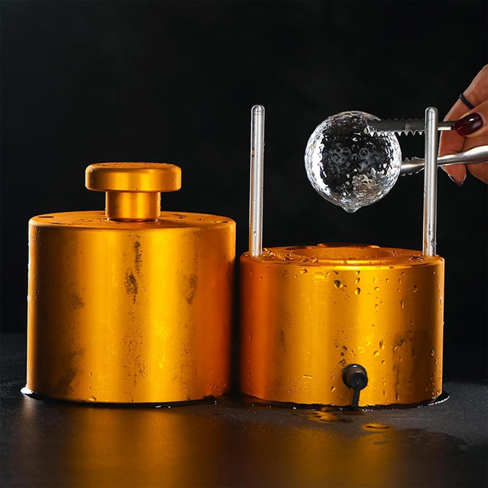 Moule Glaçons pour Barman, Machine Glaçons en Forme Sphère, Tailles des Moules Glaçons : 3cm, 4cm, 4.5cm, 5cm, 5.5cm, 6cm, 6.5cm, 7cm, 7.5cm, 8cm Optionnel, Peut Être Fait en 40-60 S