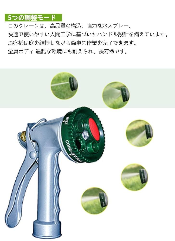 Amazon | 高圧ノズル ホースノズルヘッド 高圧 強力 多水型 洗車