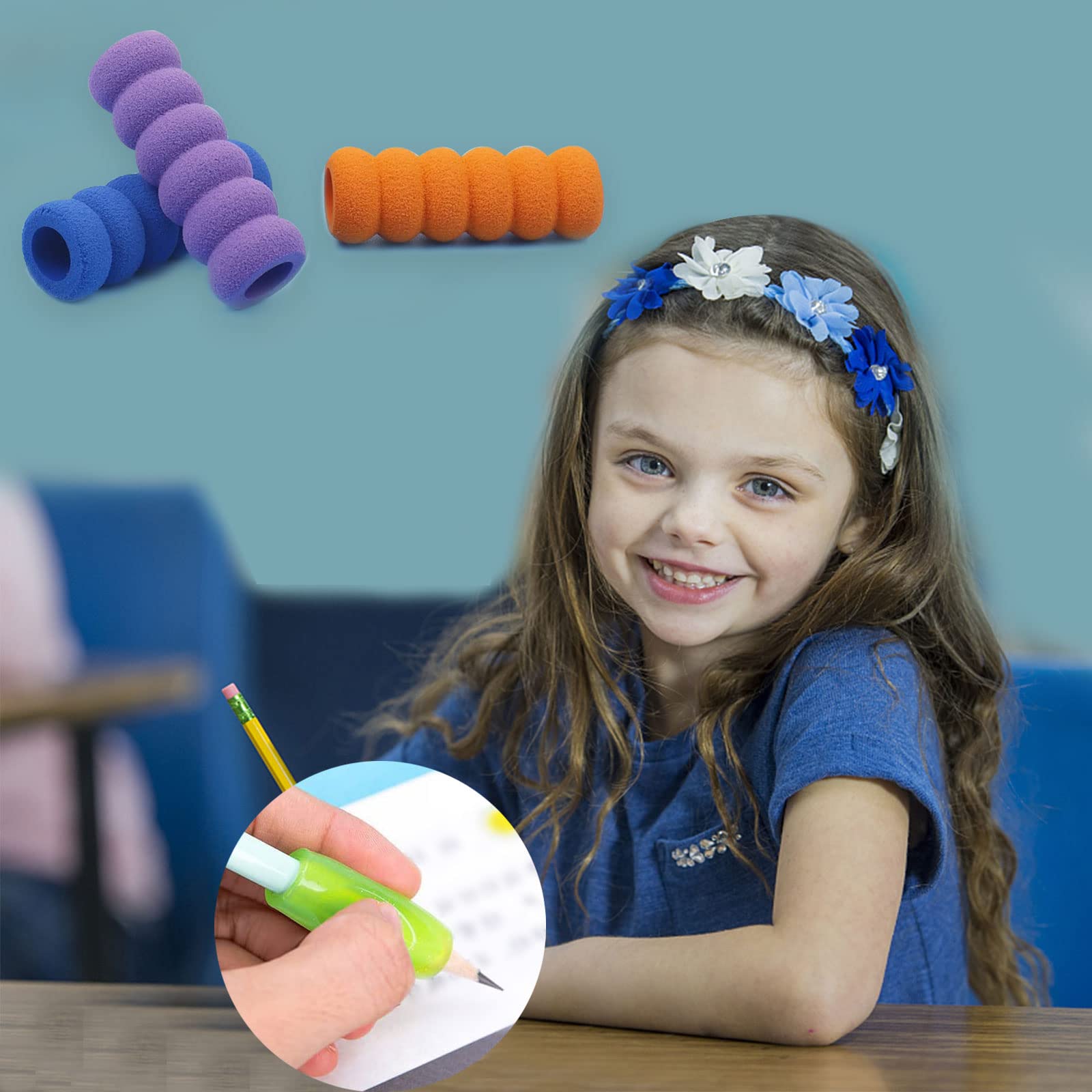 Poignées de crayon en silicone pour enfants, lot de 12, support de stylo ergonomique pour gaucher