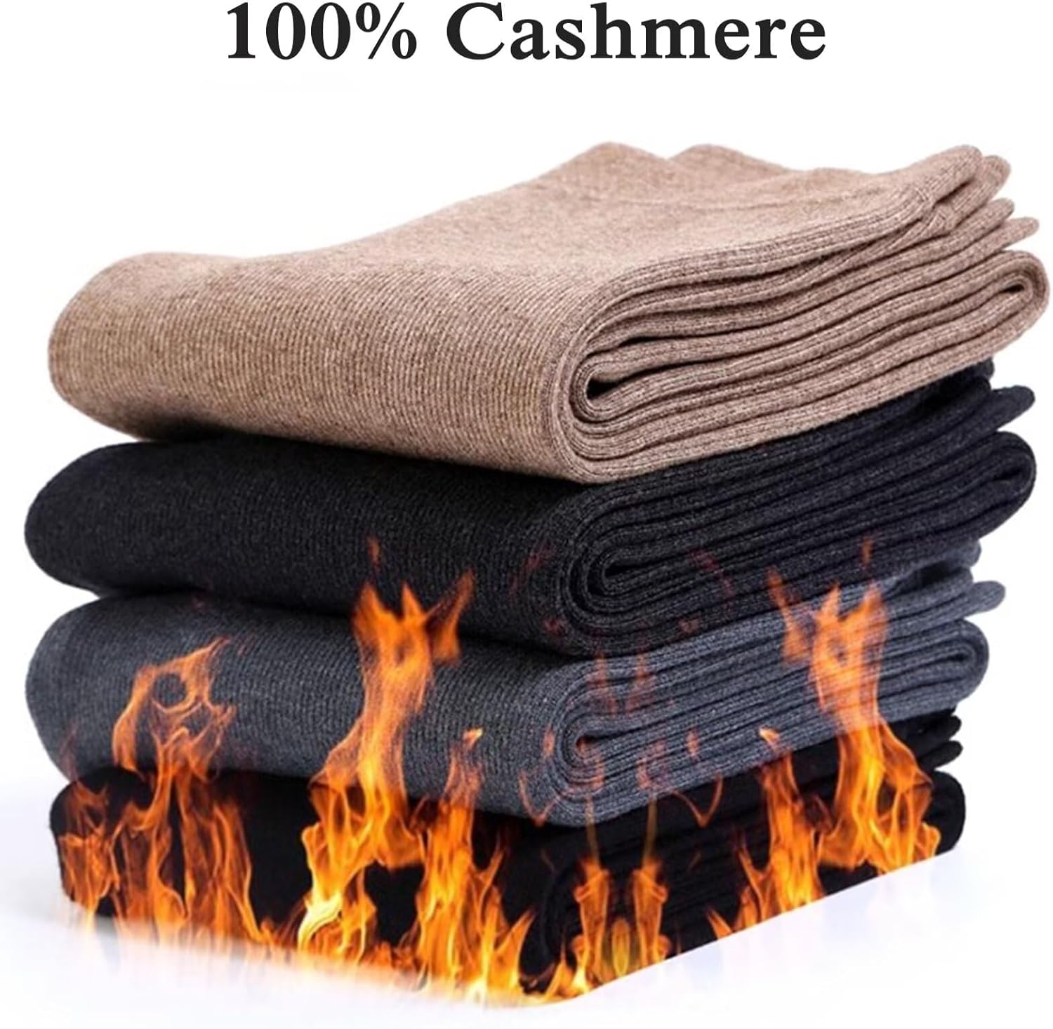 HNVAVQ Women's Leggings Warm Winter Tights High Waisted Thermal Underwear Bottoms Pants,100% Cashmere