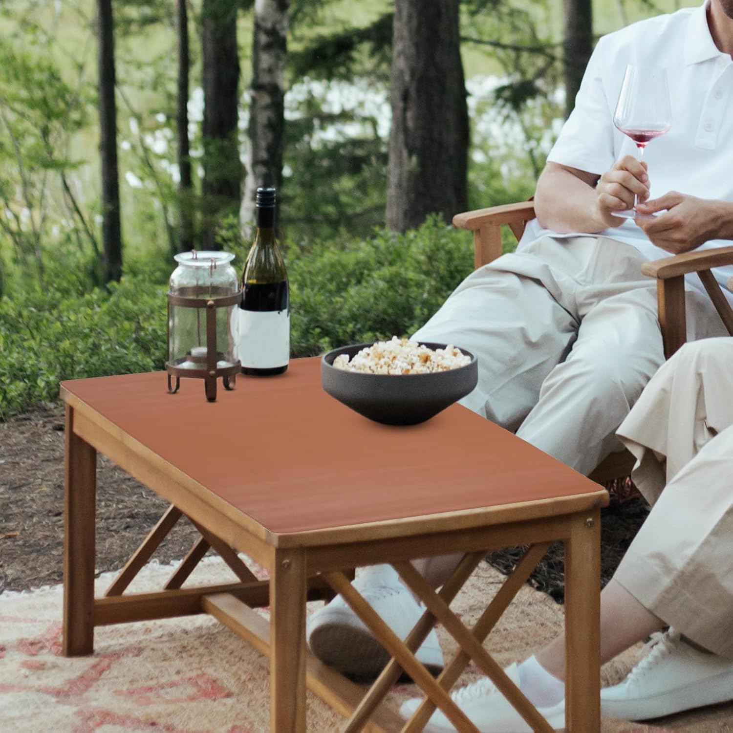 Camping Table Mat Pu Leather Outdoor Tableware Cushion for Picnics Beach and Camping - and Multi-Functional Table Pad