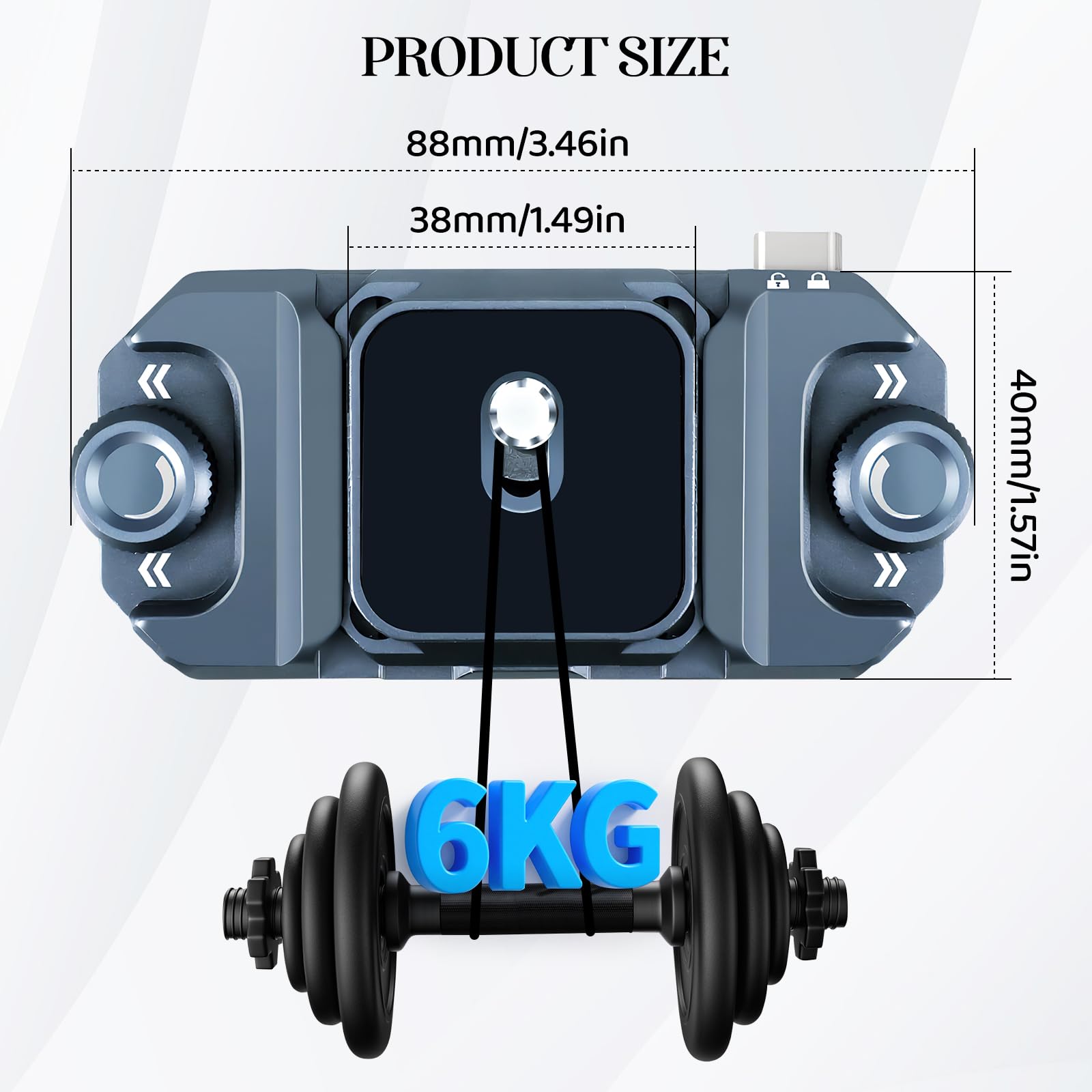 Luqixcey Kamera Rucksack Clip & Kamerahalterung für DSLR Plattenkamera Kamerahalterung Rucksack Camera Clip,Quick Release Ecosystem with 1/4 inch Screw Hole, Suitable for DSLR, Action Camera