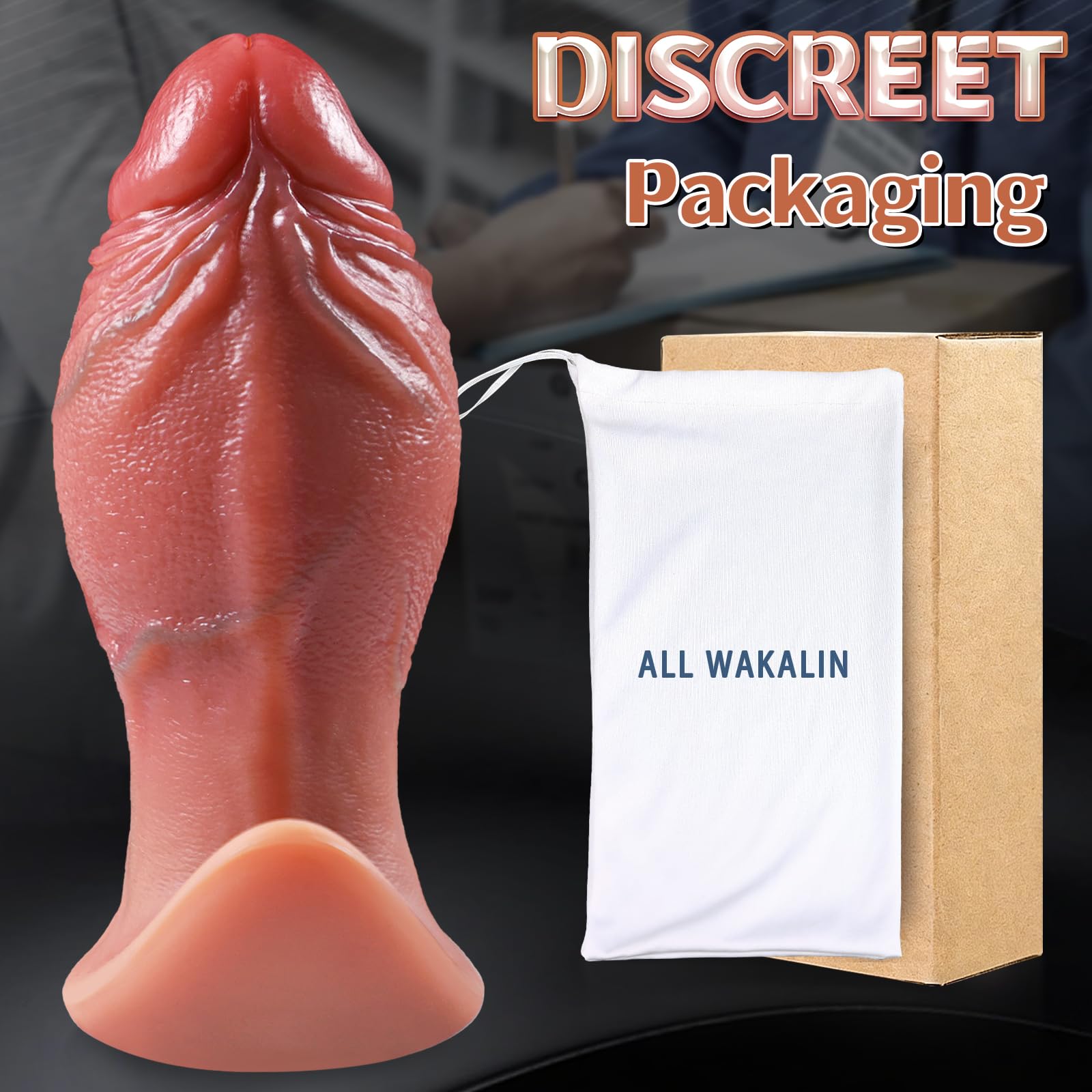 15 × 5,69 cm Dildo Anal Realista y Dilatador Anal, Masajeador Prostático de Silicona, Plug Anal Gigante con Nudo y Base de Anclaje, Juguete Sexual Portátil para Él y Ella Estimulación del Punto G — view 9