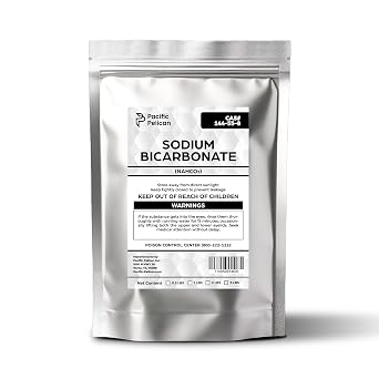 Pacific Pelicans Sodium Bicarbonate Baking Soda NaHCO3 - Multi-Use Baking, Cleaning, Gardening 1lb