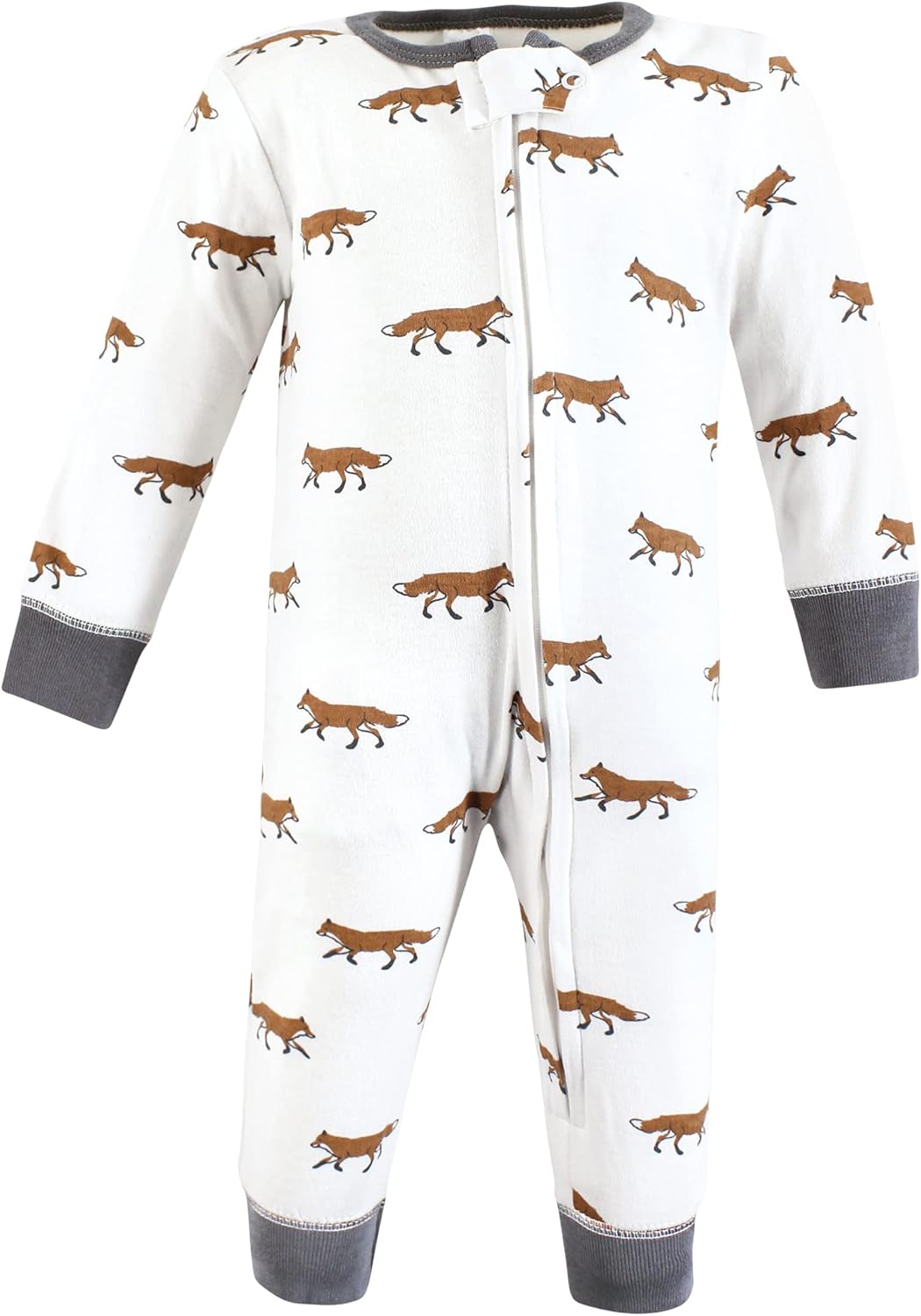 Hudson Baby Unisex Baby Cotton Sleep and Play, Woodland Animals, 3