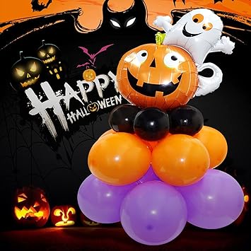 Amazon ハロウィンデコレーションバルーン パンプキンゴーストホイルバルーン ラテックスバルーン 子供用 ハロウィン 怖い 誕生日パーティー用品 風船 バルーン おもちゃ Amazon ハロウィンデコレーションバルーン パンプキンゴーストホイルバルーン ラテックスバルーン 子供用 ハロウィン 怖い 誕生日パーティー用品 風船 バルーン おもちゃ