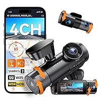 VANTRUE N5S Telecamere Auto STARVIS 2, 4 canali Dash Cam 2.7K+ Dual 1080P+ 1440P anteriore