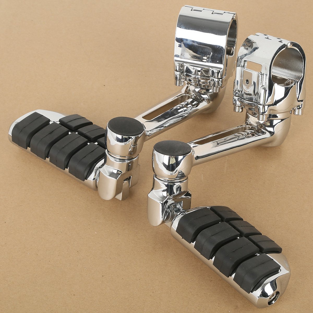 TCMT Fußrasten Verstellbar Fußstütze Motorrad Universal Fußrasten Passend für Honda Goldwing 1800 GL1800 30 mm 35 mm