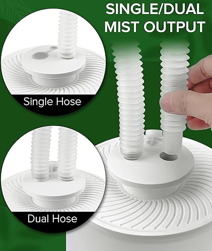 Miniatura 5 de Humidificadores de plantas sin fugas de 3L para invernadero de tienda de cultivo y sala de cultivo, llenado superior, apagado automático, con