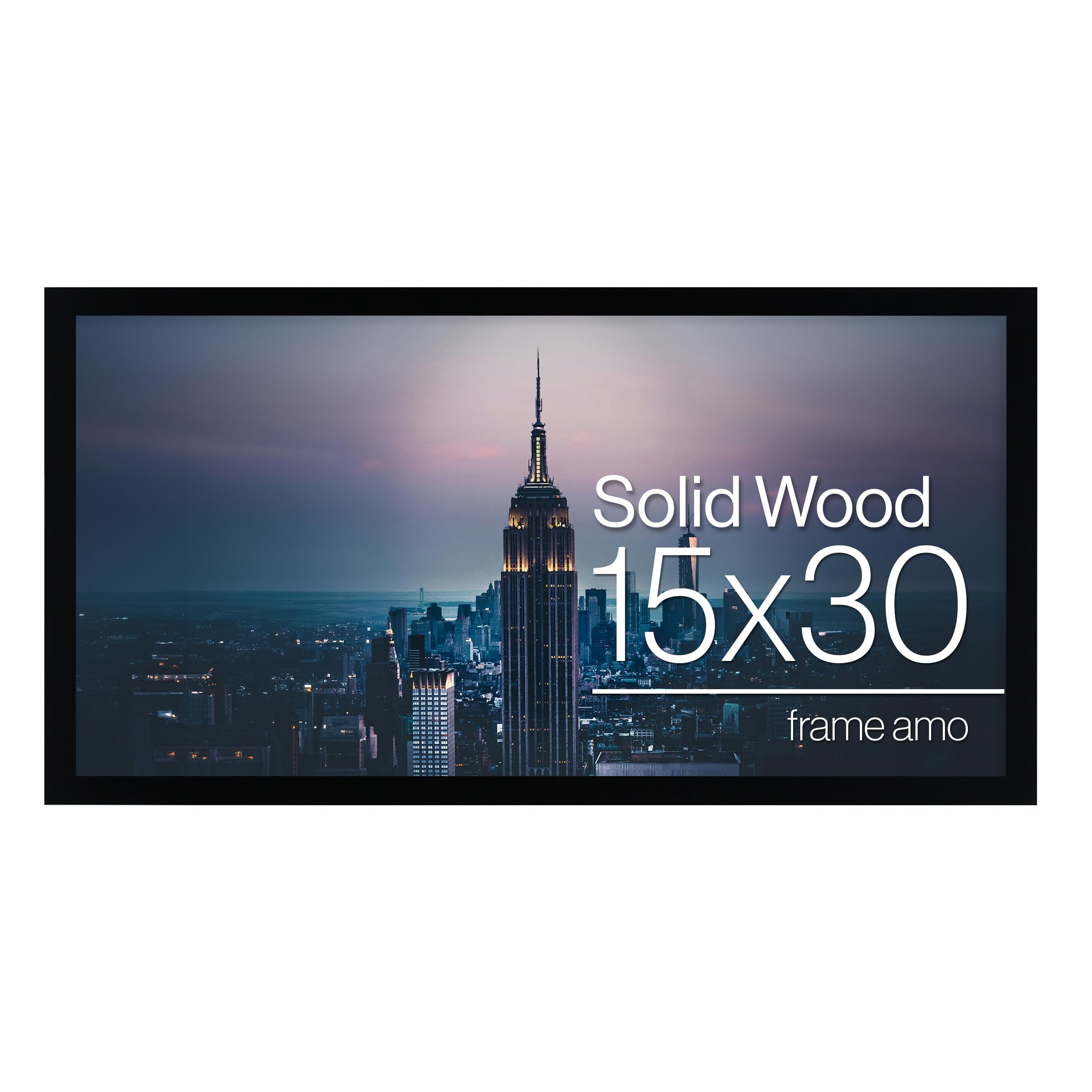 Frame Amo 15 x 30, cornice per poster o foto, 1,5 cm, finitura liscia avvolgente, viso acrilico