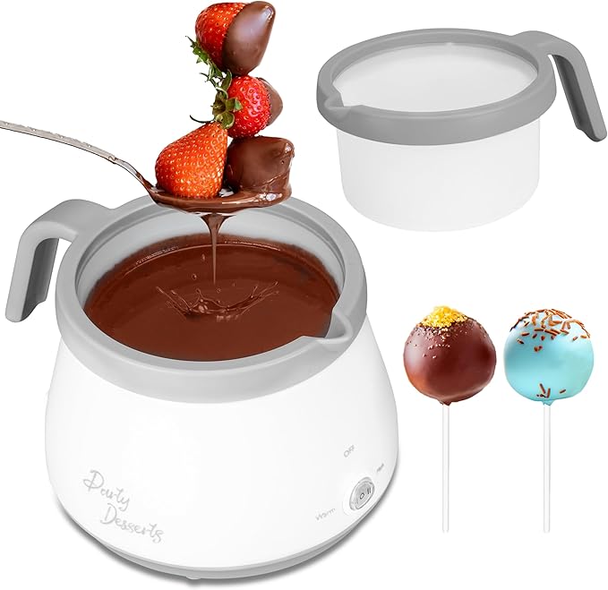 Party Desserts Candy and Chocolate Melting Pot, Mini Electric Fondue