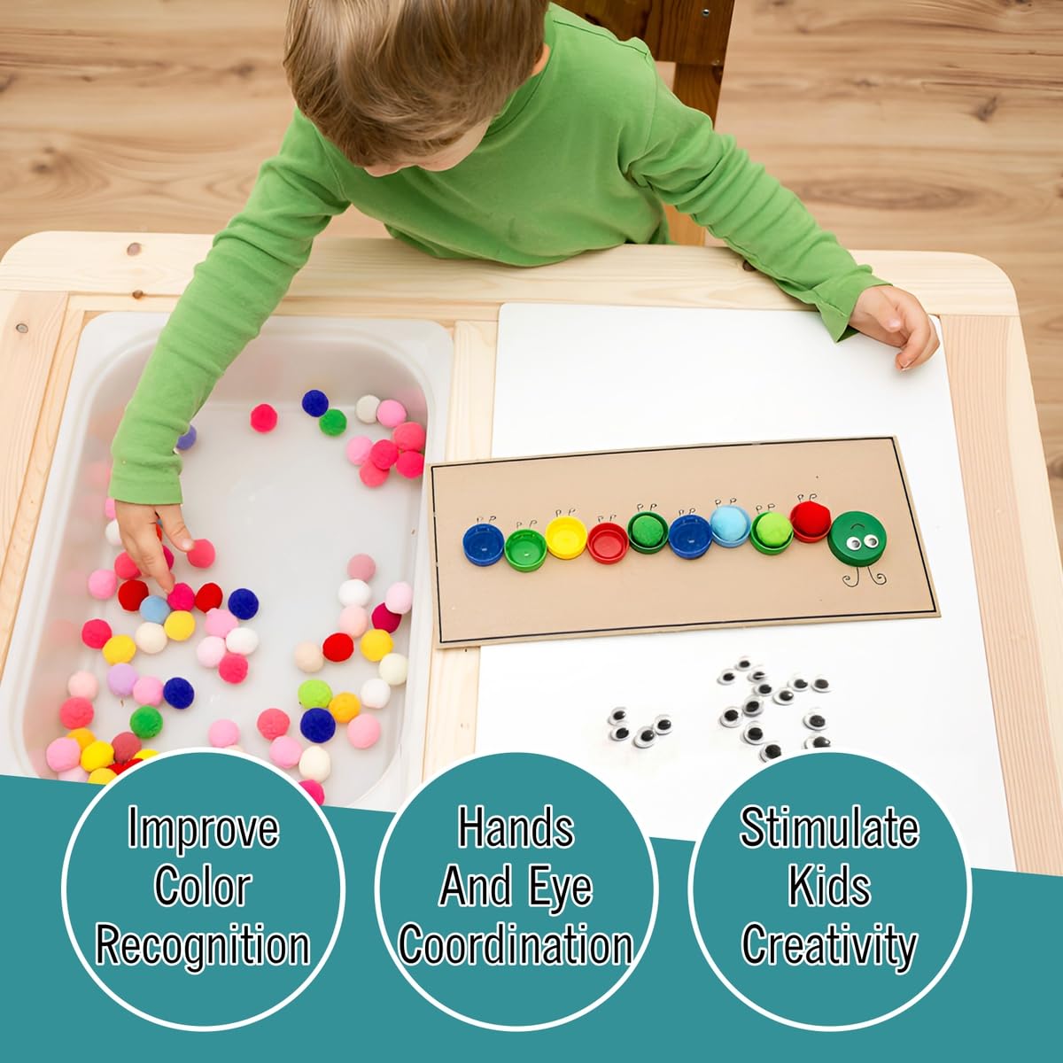 Amazon.com: 1200 Pcs Pom Poms, Multicolor Pom Poms, Bulk Pack