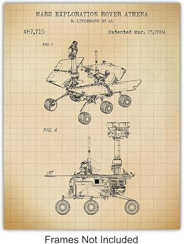 Miniatura 3 de Space Exploration Patent Print Art LARGE 11x14 - Chic Wall Decor for Men, Kids Room, Office, Den, and Man cave - Great Gift for Science Fans -