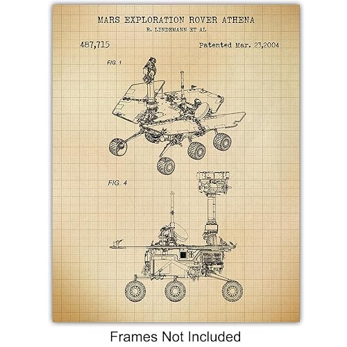 Miniatura 3 de Space Exploration Patent Print Art LARGE 11x14 - Chic Wall Decor for Men, Kids Room, Office, Den, and Man cave - Great Gift for Science Fans -