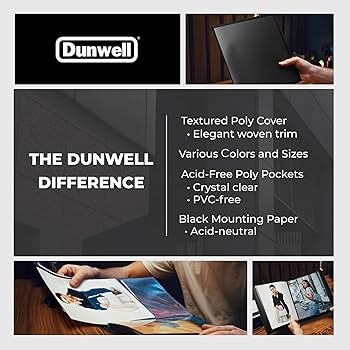 Amazon.com: Dunwell Photo Album 8x10 (Black) with Mounting