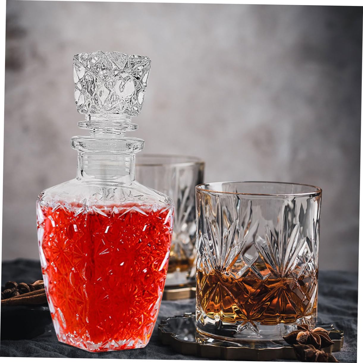 Amazon｜CATIEBYE ガラス製 透明 ワインデキャンタ 2個セット 250ml 