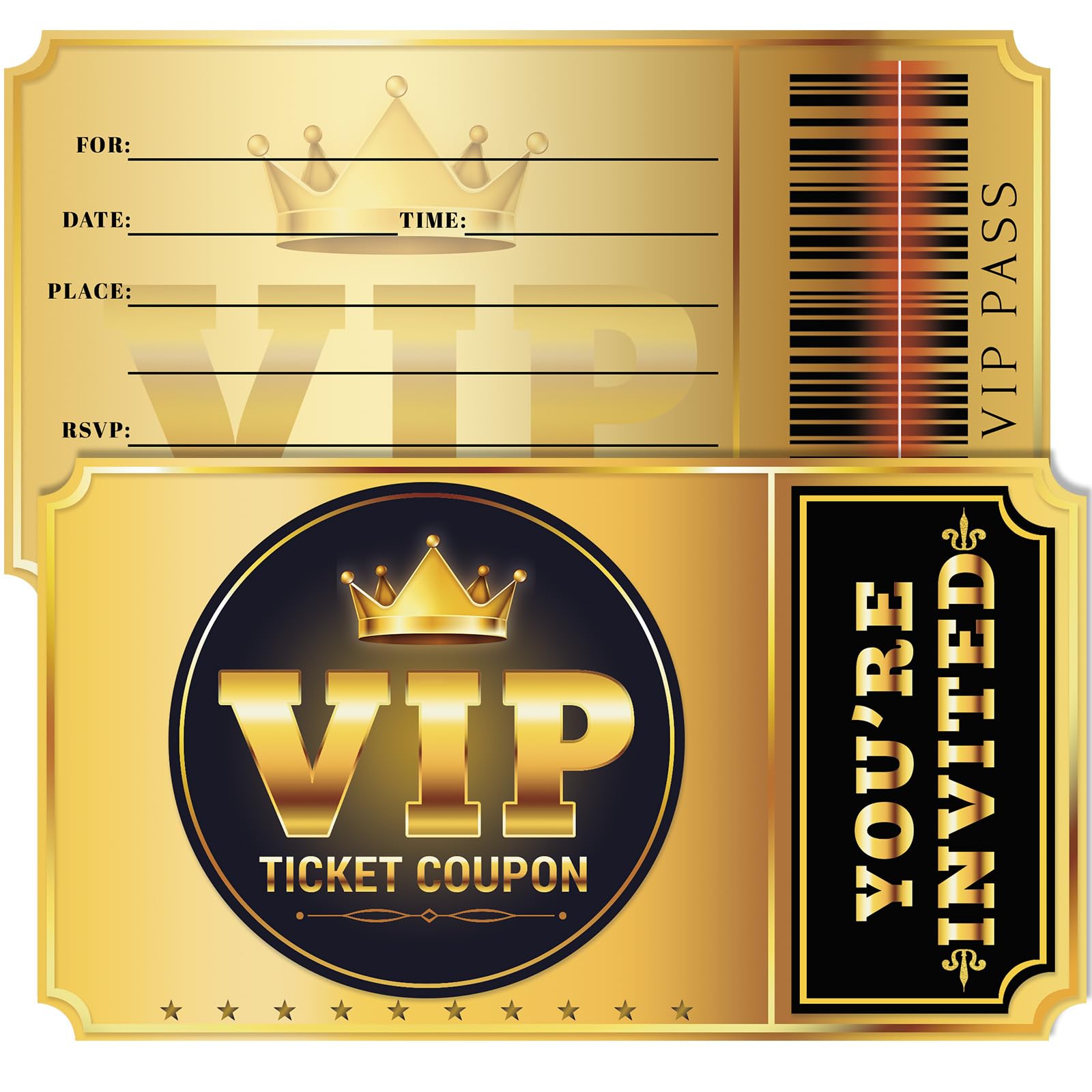 Lumoaster Birthday Party Invitations - Birthday Invitations for Boys Girls - Movie VIP Party Invitations - 20 Sets 4X7 Inch with Envelopes - Kids