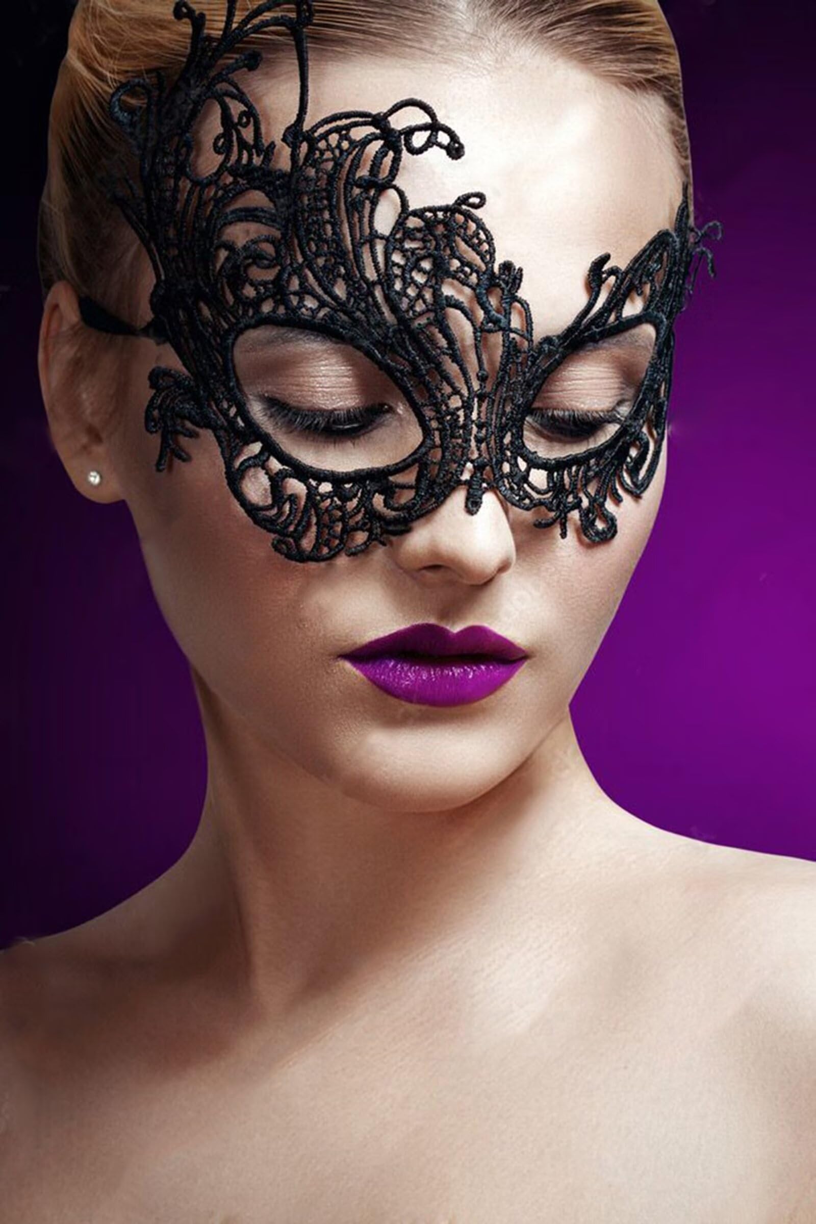 Mordarli Masquerade Mask for Women Lace Eye Mask for Halloween Costume Party: Phoenix