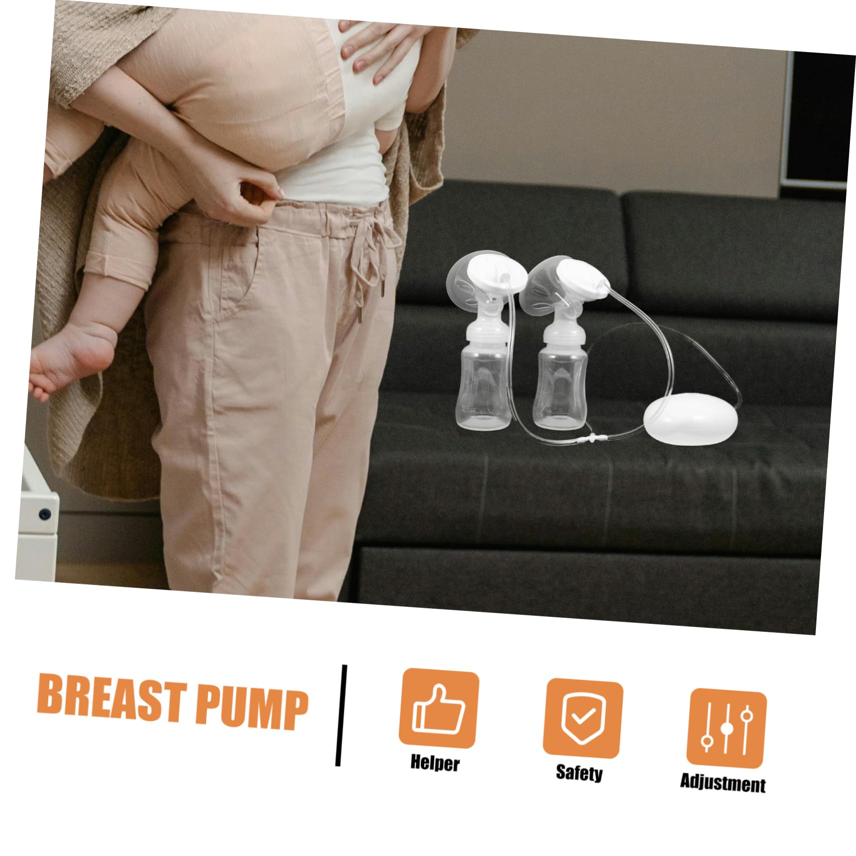 BESPORTBLE Extractor De Leche Materna Eléctrico Sacaleches Doble Práctico Portátil
