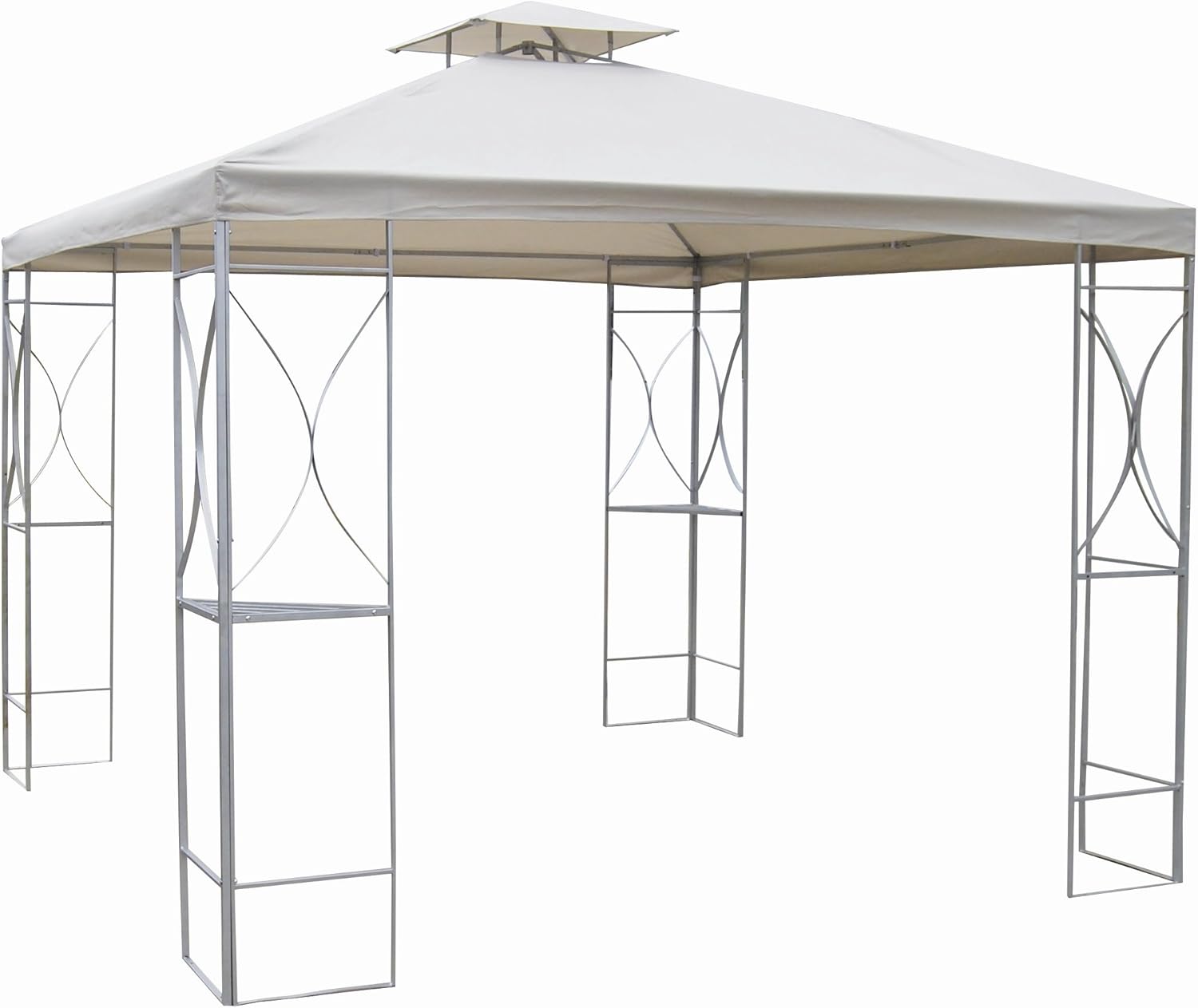 Hamble Distribution 3m x 3m Metal Gazebo Patio, Lawn