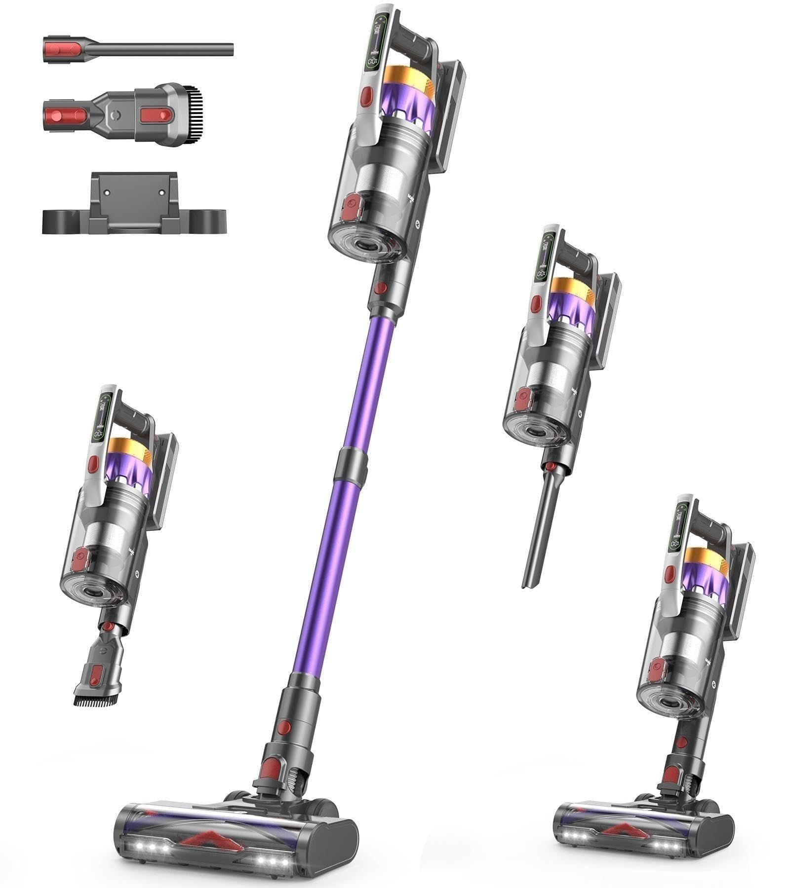 NADALY Cordless Vacuum Cleaner, 55KPa Stick Vacuum, 70 Min, Pet Hair