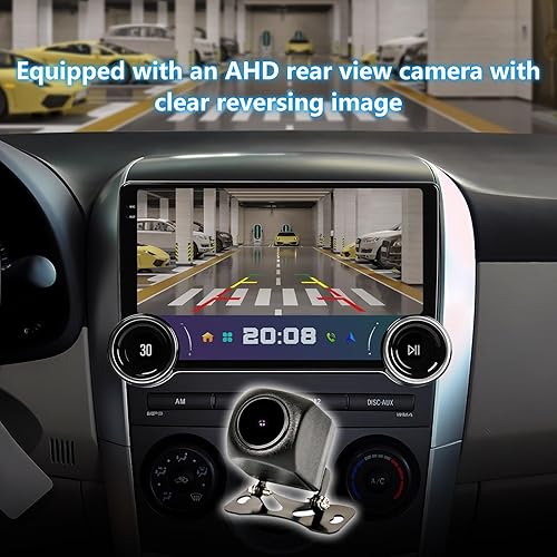 Miniatura 4 de Binize Android 13 Radio estéreo para coche de 10.1 pulgadas, pantalla táctil de un solo DIN en el salpicadero, receptor de navegación GPS, Bluetooth