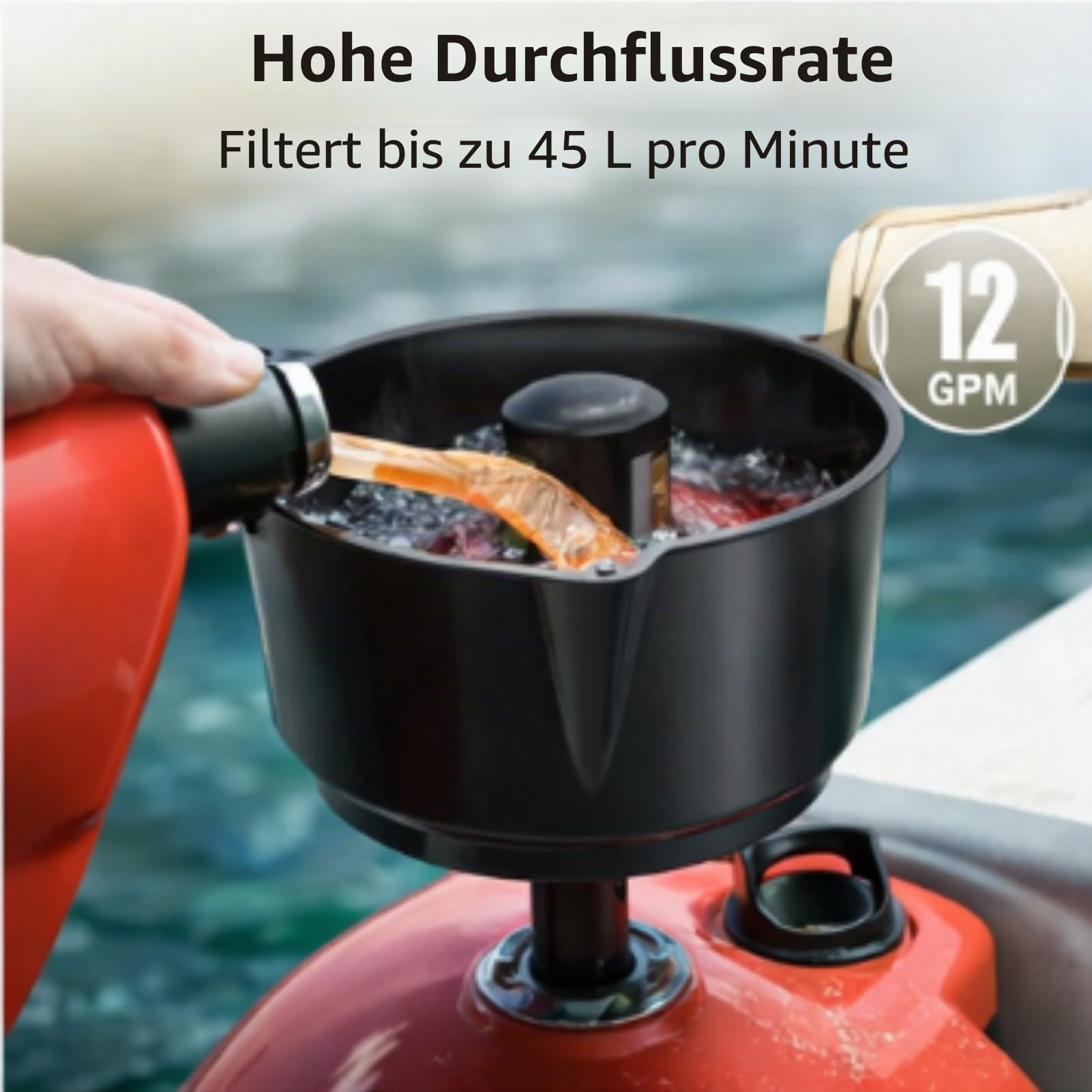 Auto Ölfiltertrichter Hochgeschwindigkeits-Leiter tragbar Kraftstofffilter Trichter mit Filter Große Öffnung Nichtleitender für RV, SUV, ATV